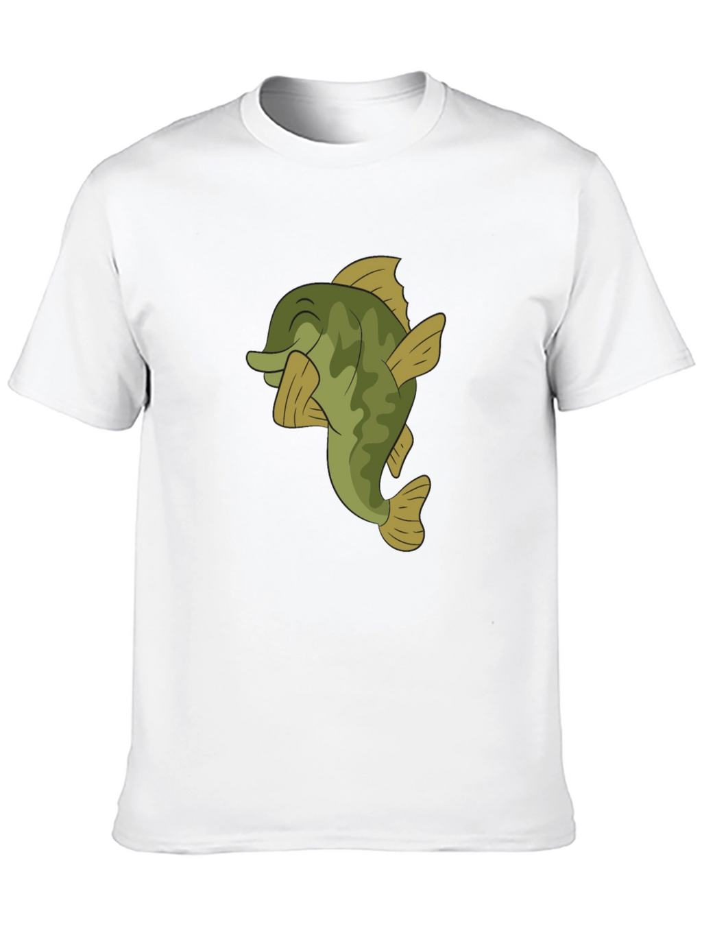 Bass Fish Graphic T-Shirt - Casual Black Tee