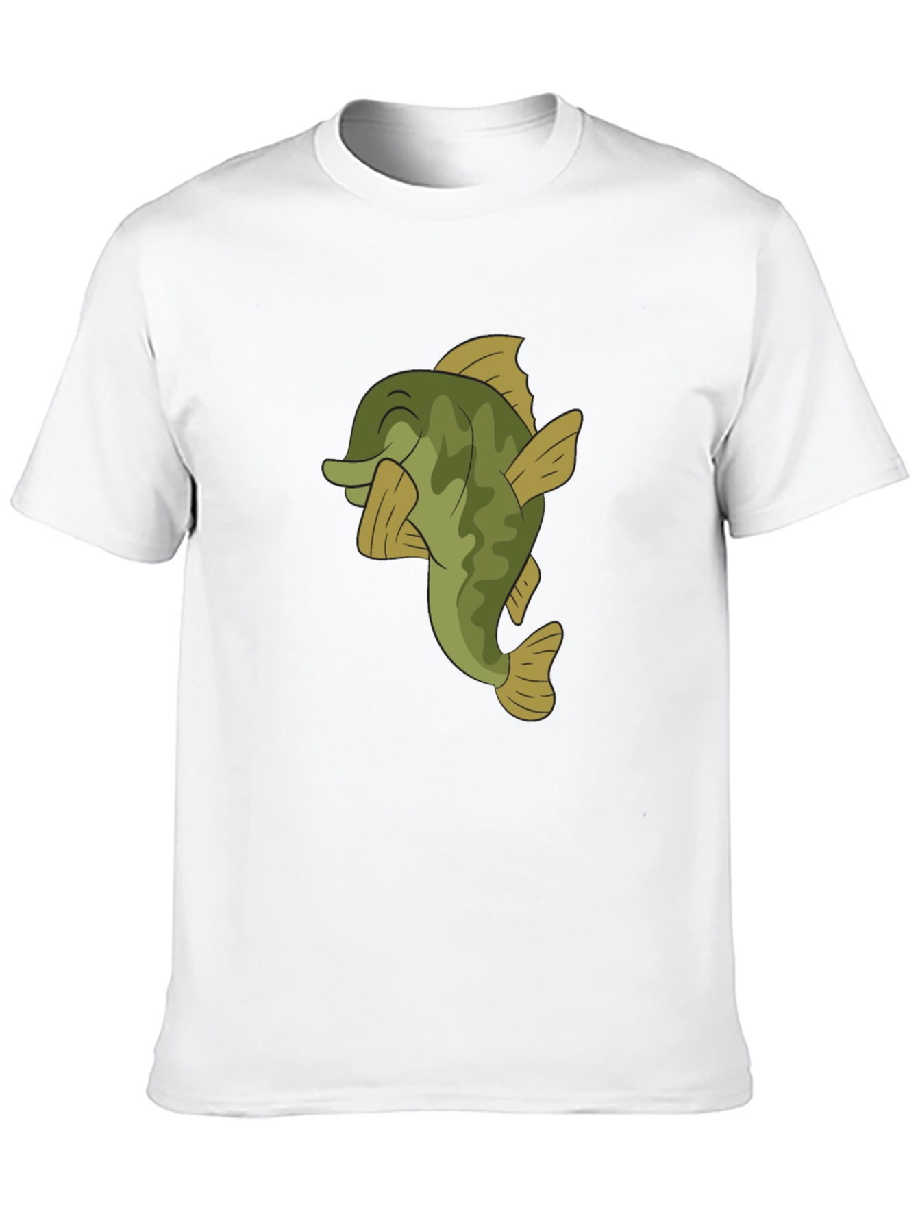 Bass Fish Graphic T-Shirt - Casual Black Tee