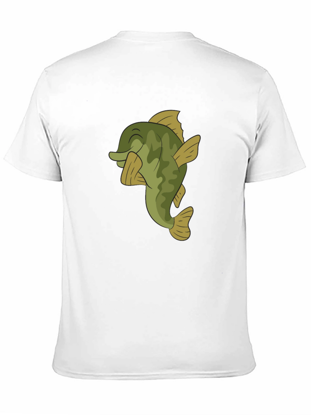 Bass Fish Graphic T-Shirt - Casual Black Tee