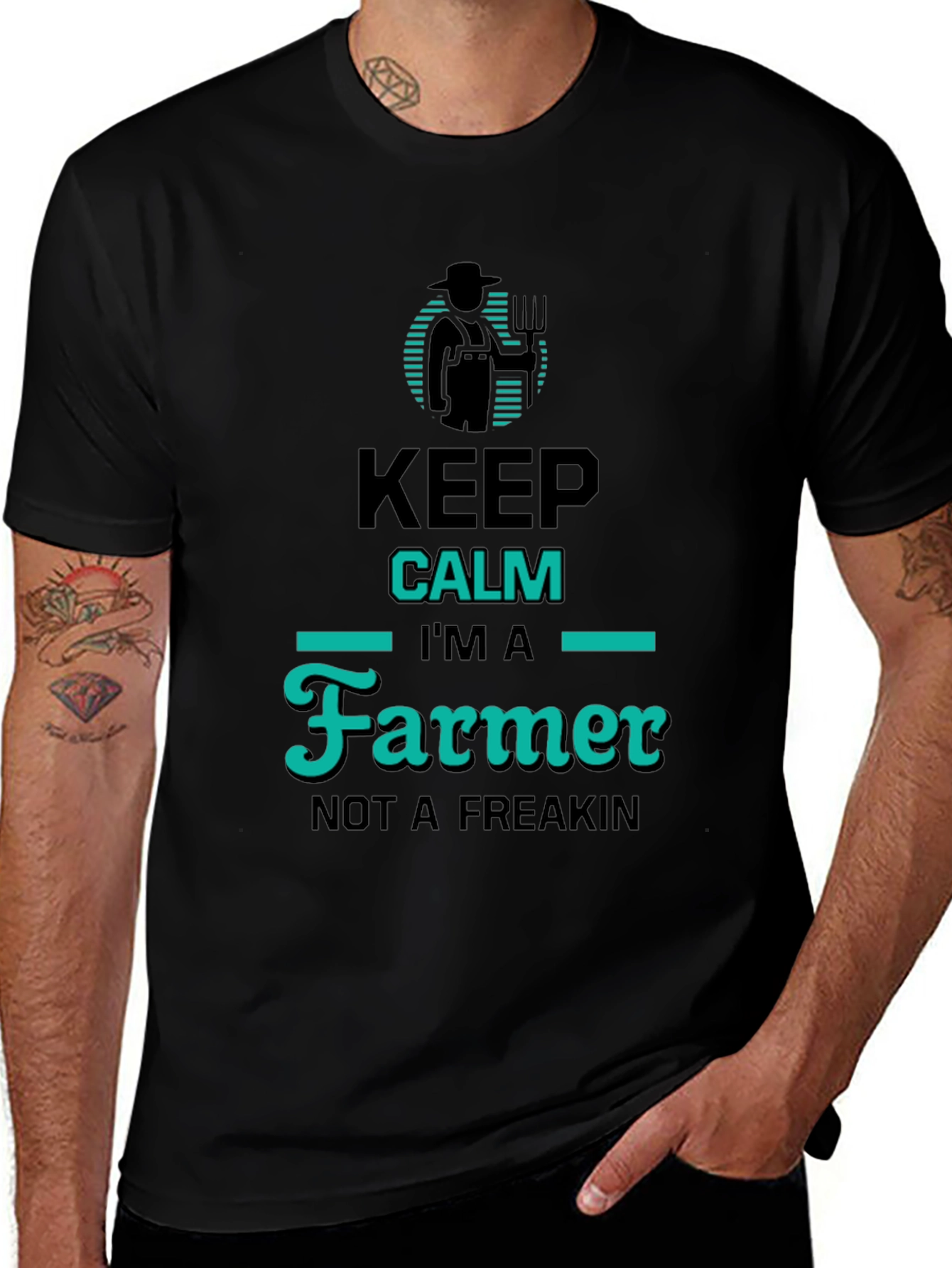 Keep Calm Im a Farmer T-Shirt Funny Farming Tee