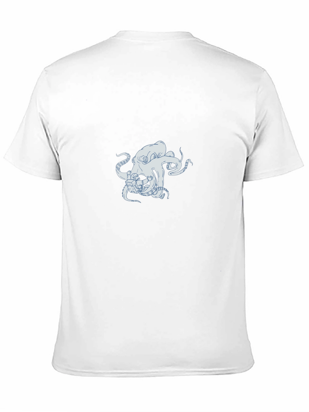 Octopus Astronaut Graphic Black T-Shirt