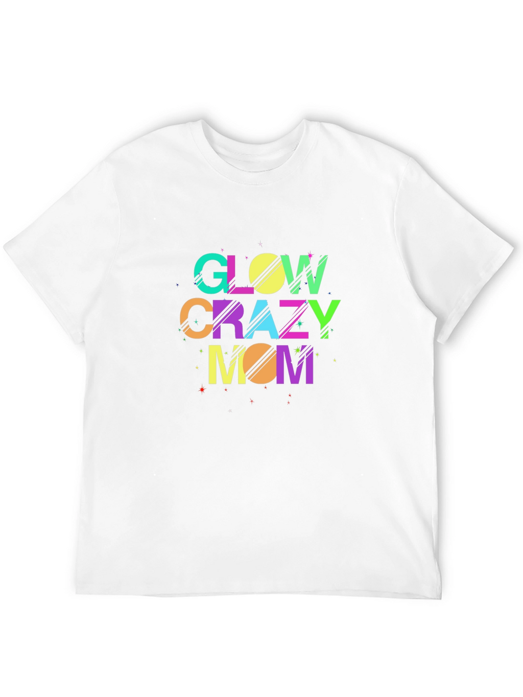 Glow Crazy Mom Black T-Shirt