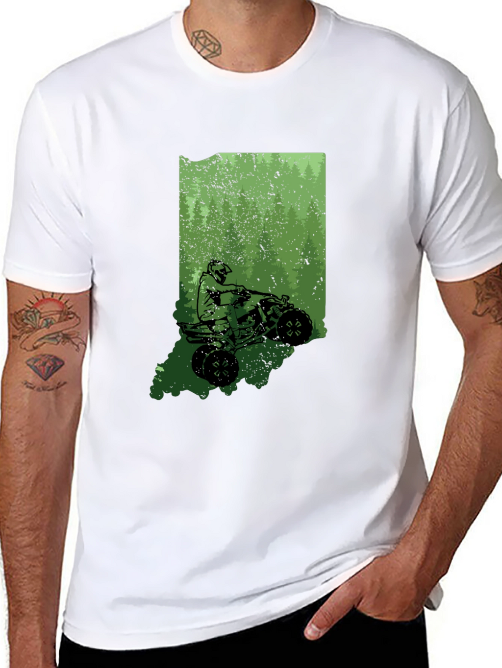 Indiana ATV Ride T-Shirt - Black