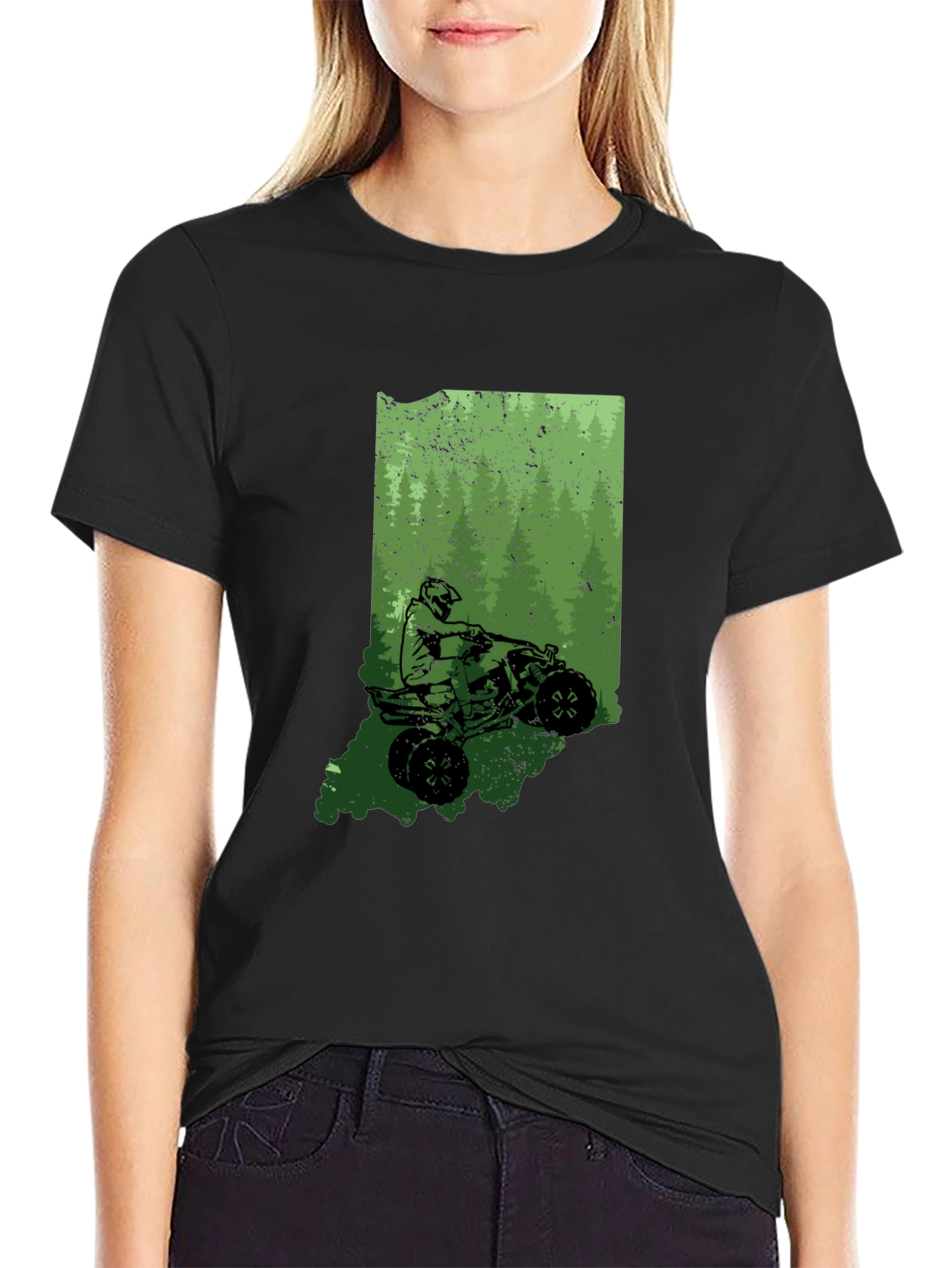 Indiana ATV Ride T-Shirt - Black