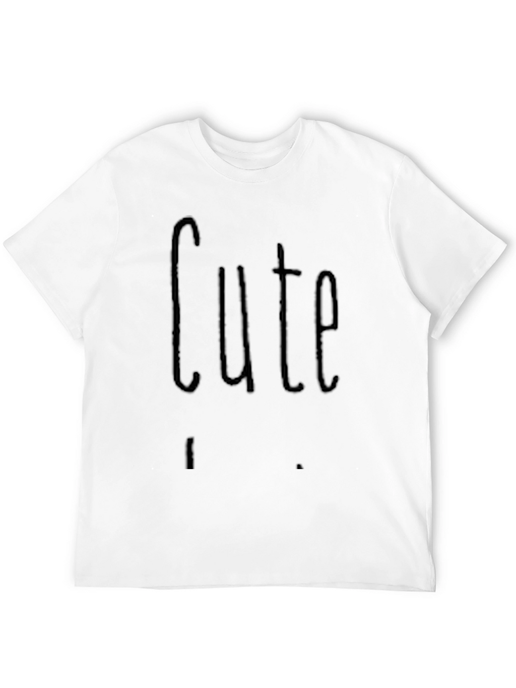 Cute Graphic Black T-Shirt Casual Wear