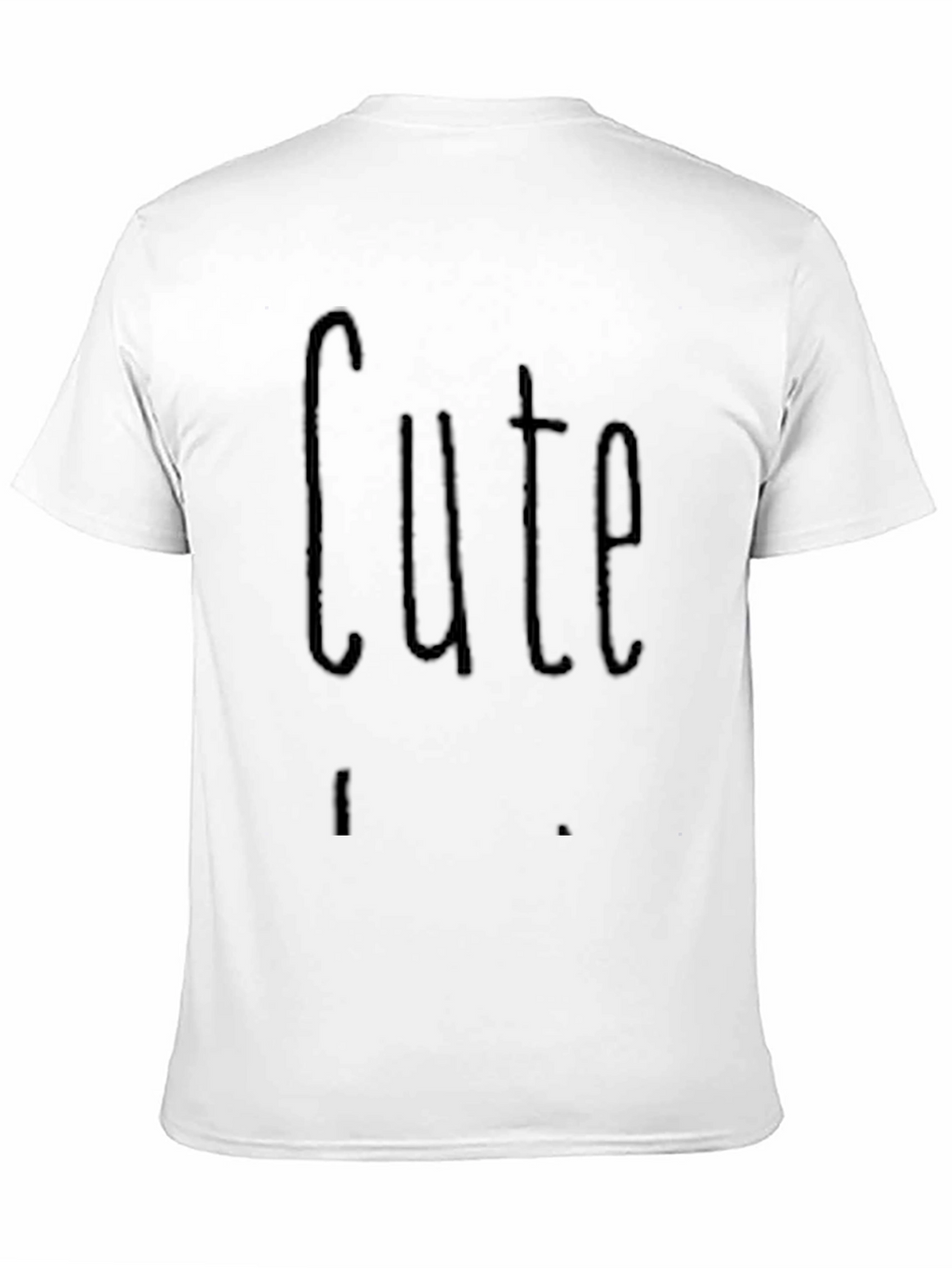 Cute Graphic Black T-Shirt Casual Wear