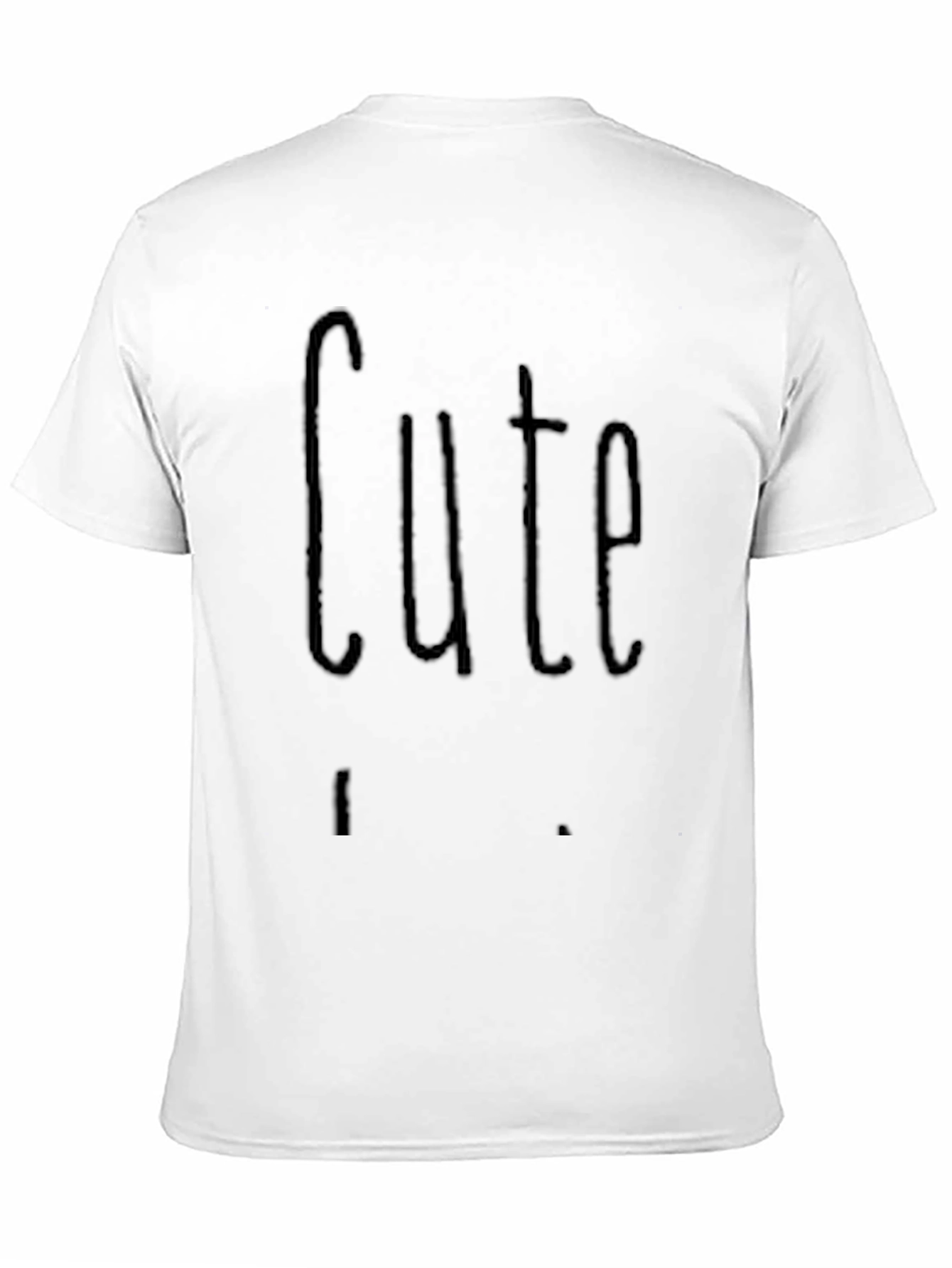 Cute Graphic Black T-Shirt Casual Wear