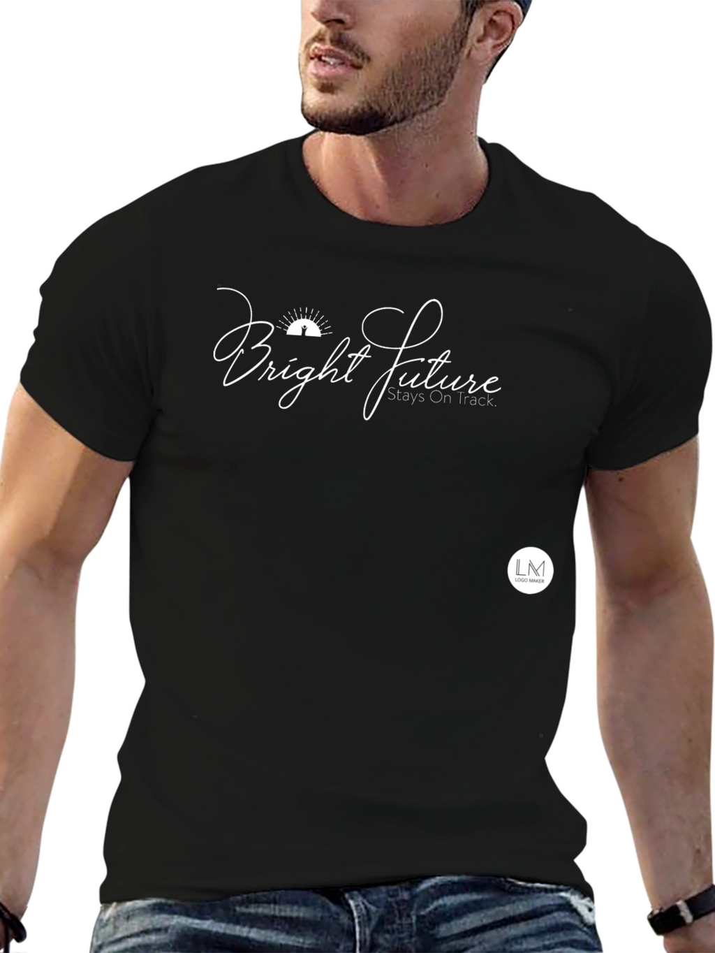 Bright Future Black Graphic Tee