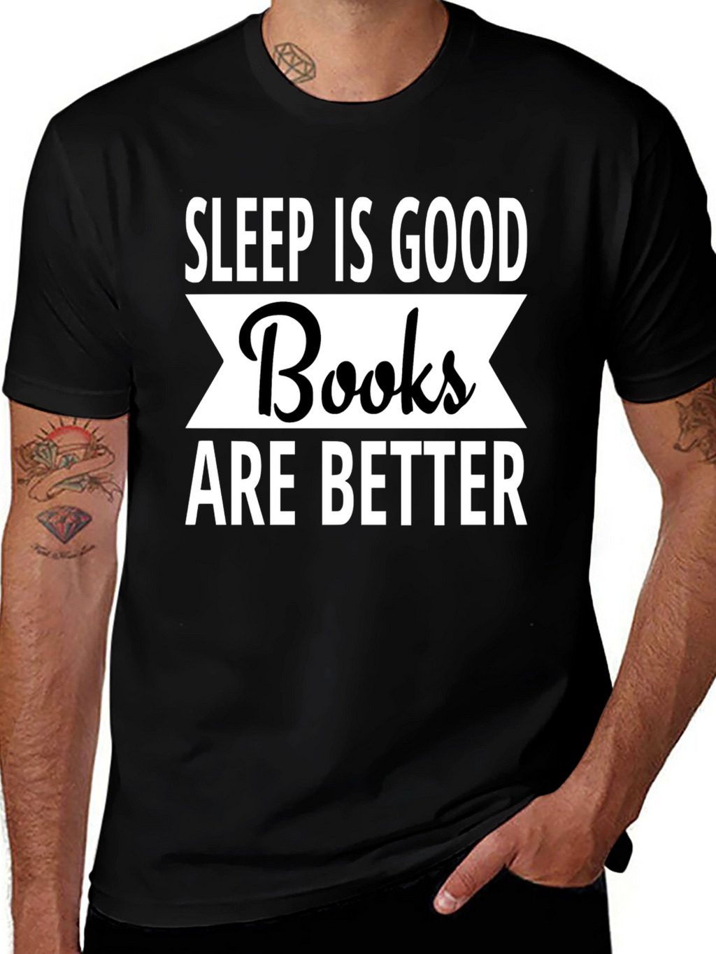 Sleep Is Good Books Are Better T-Shirt