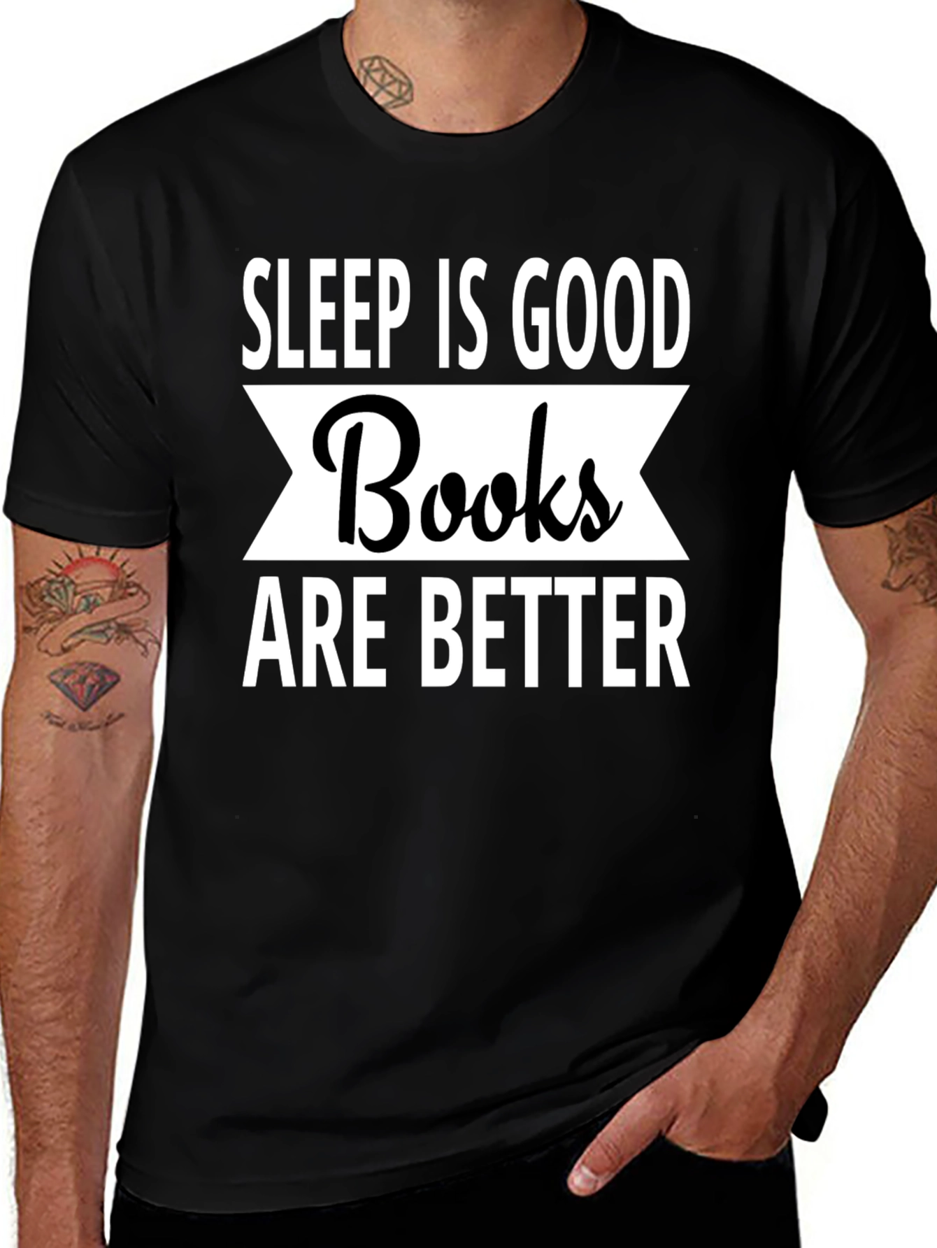Sleep Is Good Books Are Better T-Shirt