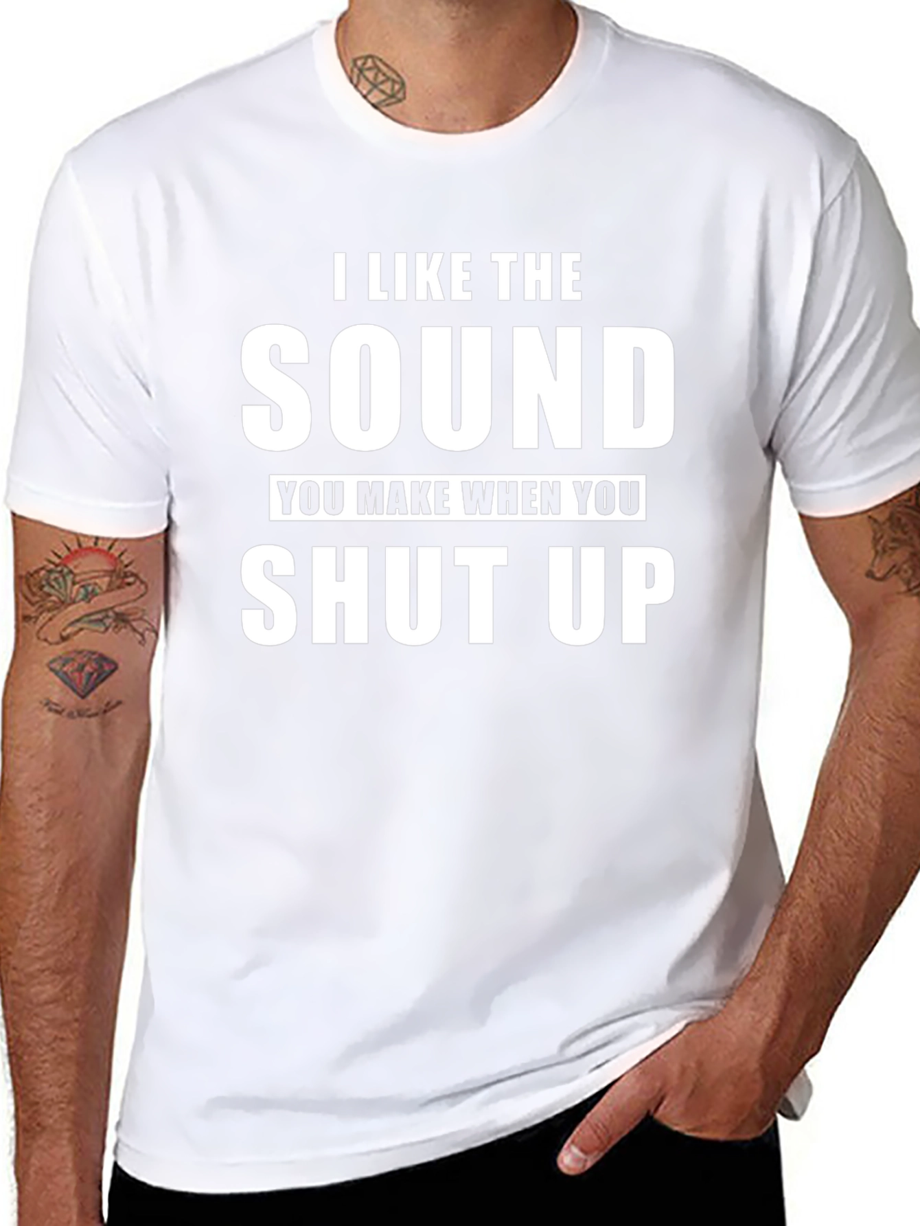 I Like The Sound Black T-Shirt