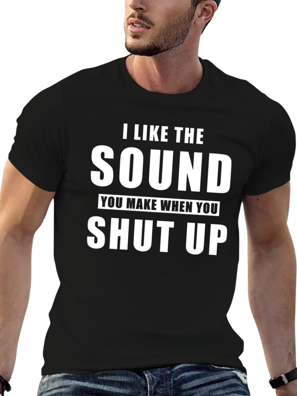 I Like The Sound Black T-Shirt