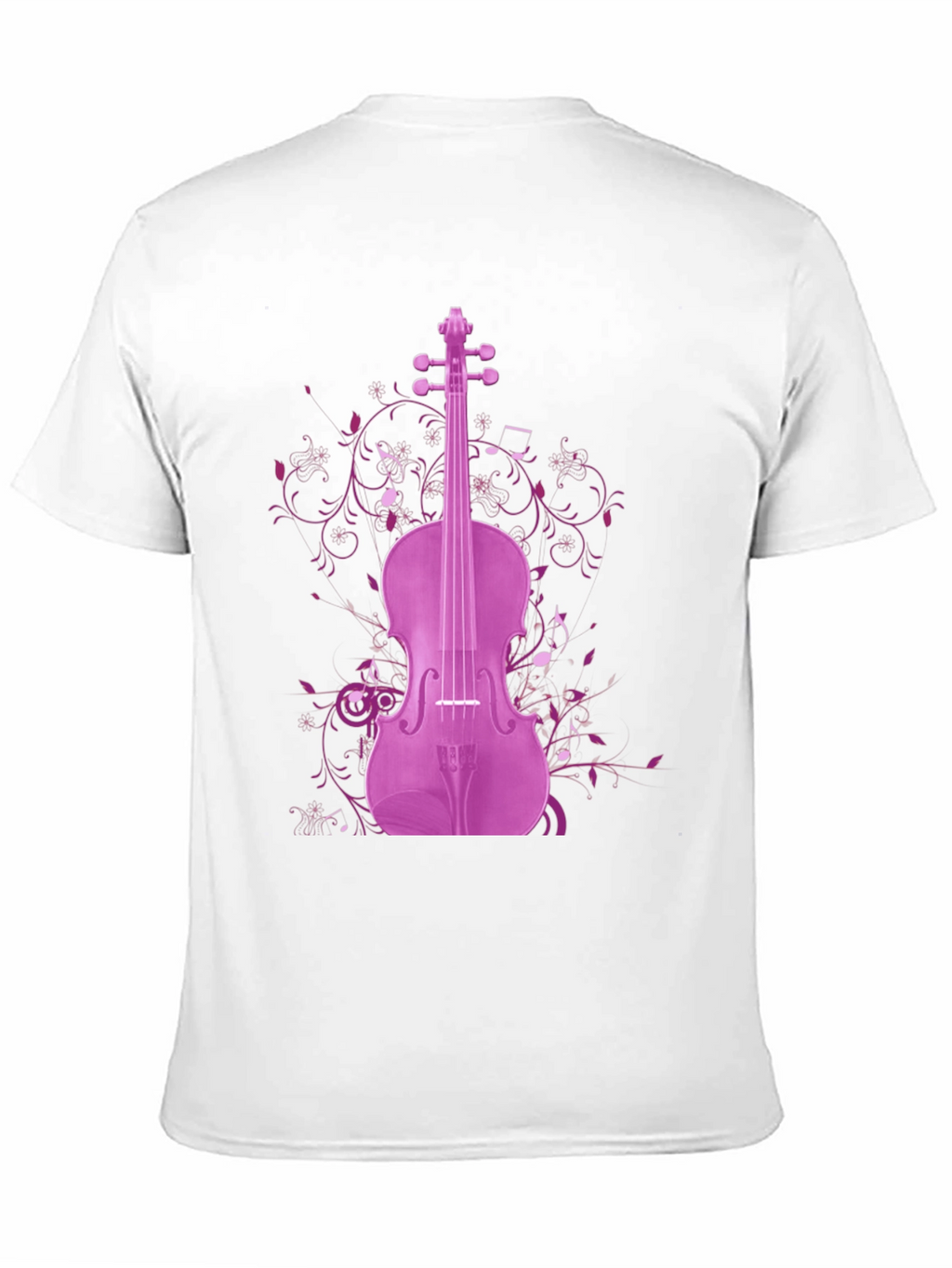 Musical Violin Graphic Tee - Black