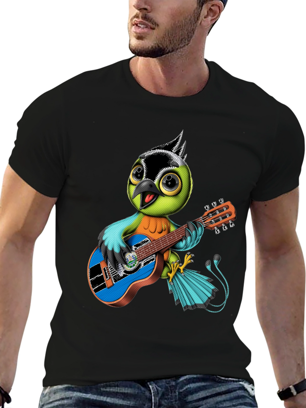 Bird Playing Guitar T-Shirt