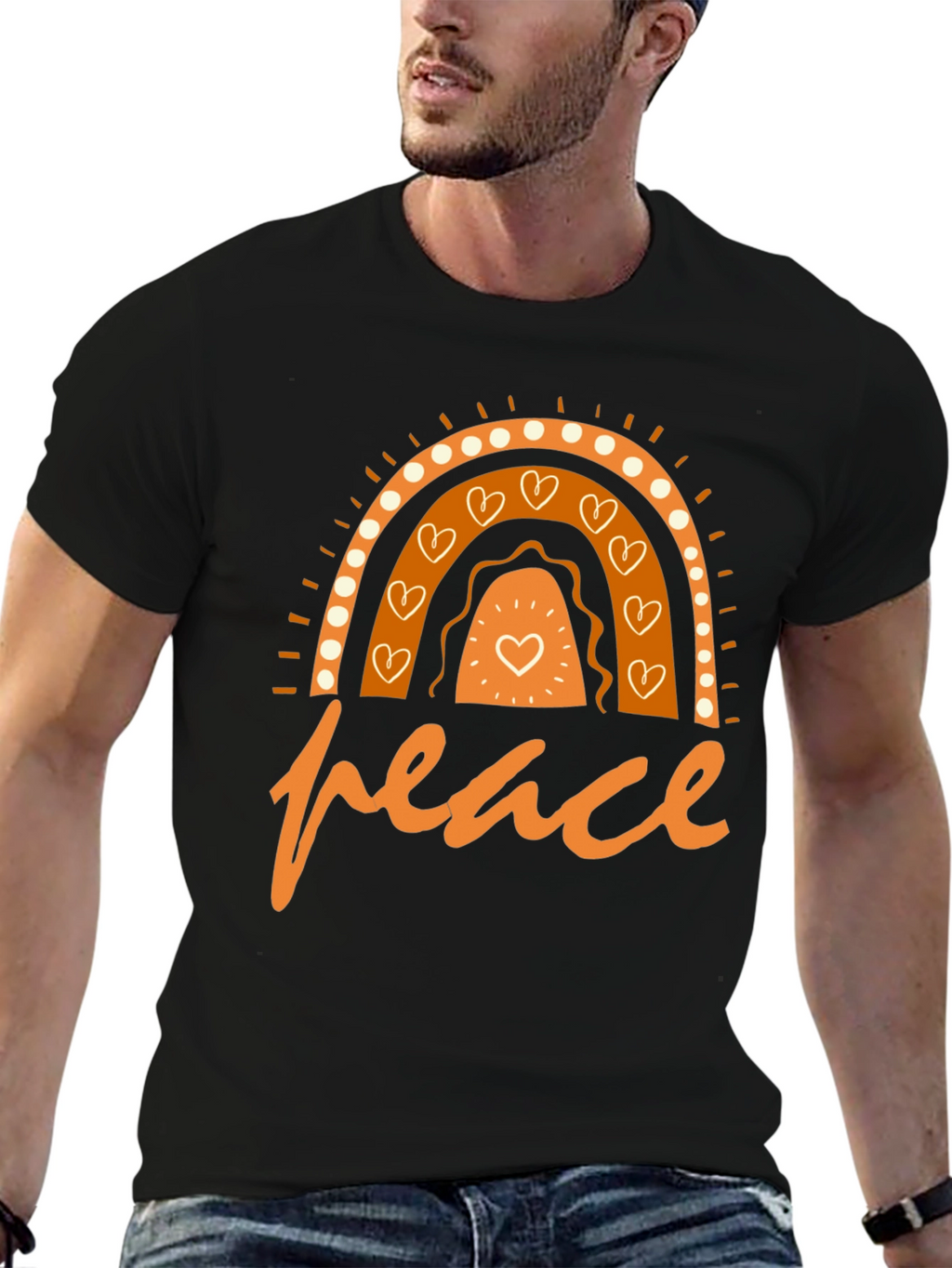 Peace Rainbow Graphic T-Shirt