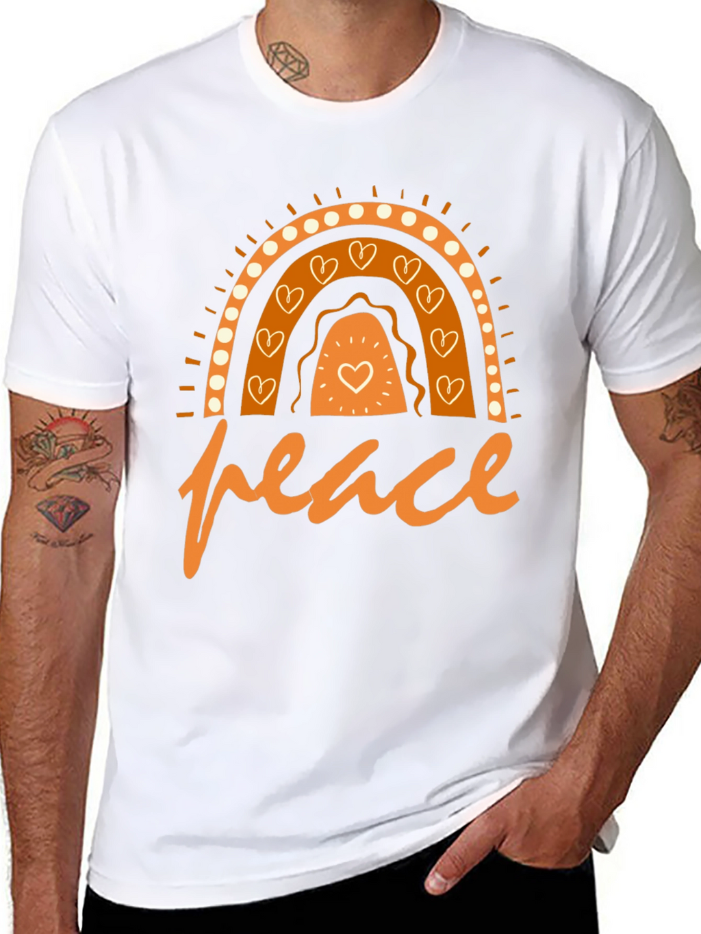 Peace Rainbow Graphic T-Shirt