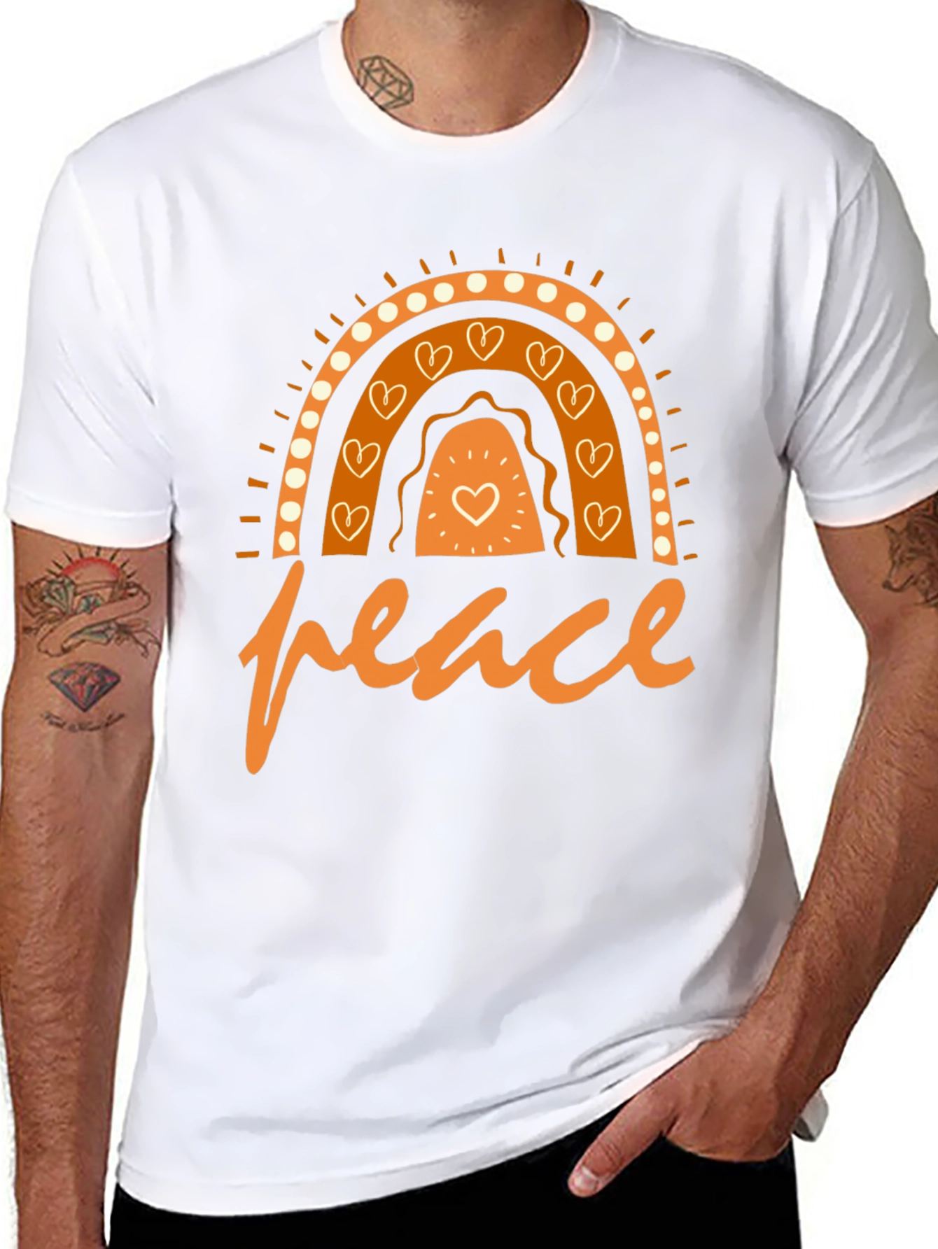 Peace Rainbow Graphic T-Shirt