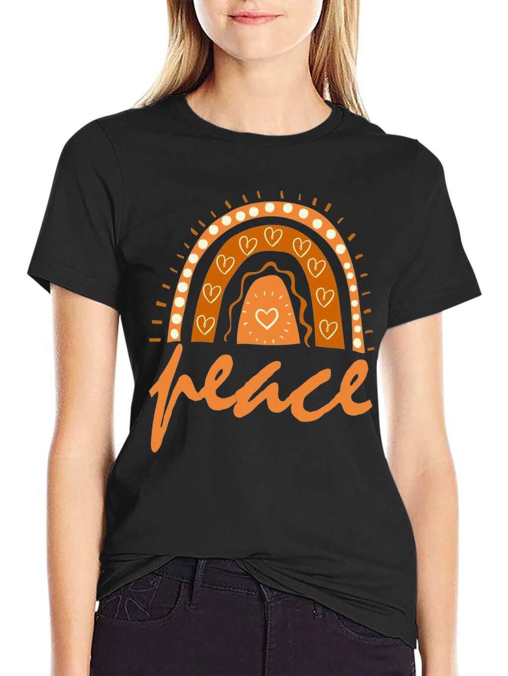 Peace Rainbow Graphic T-Shirt