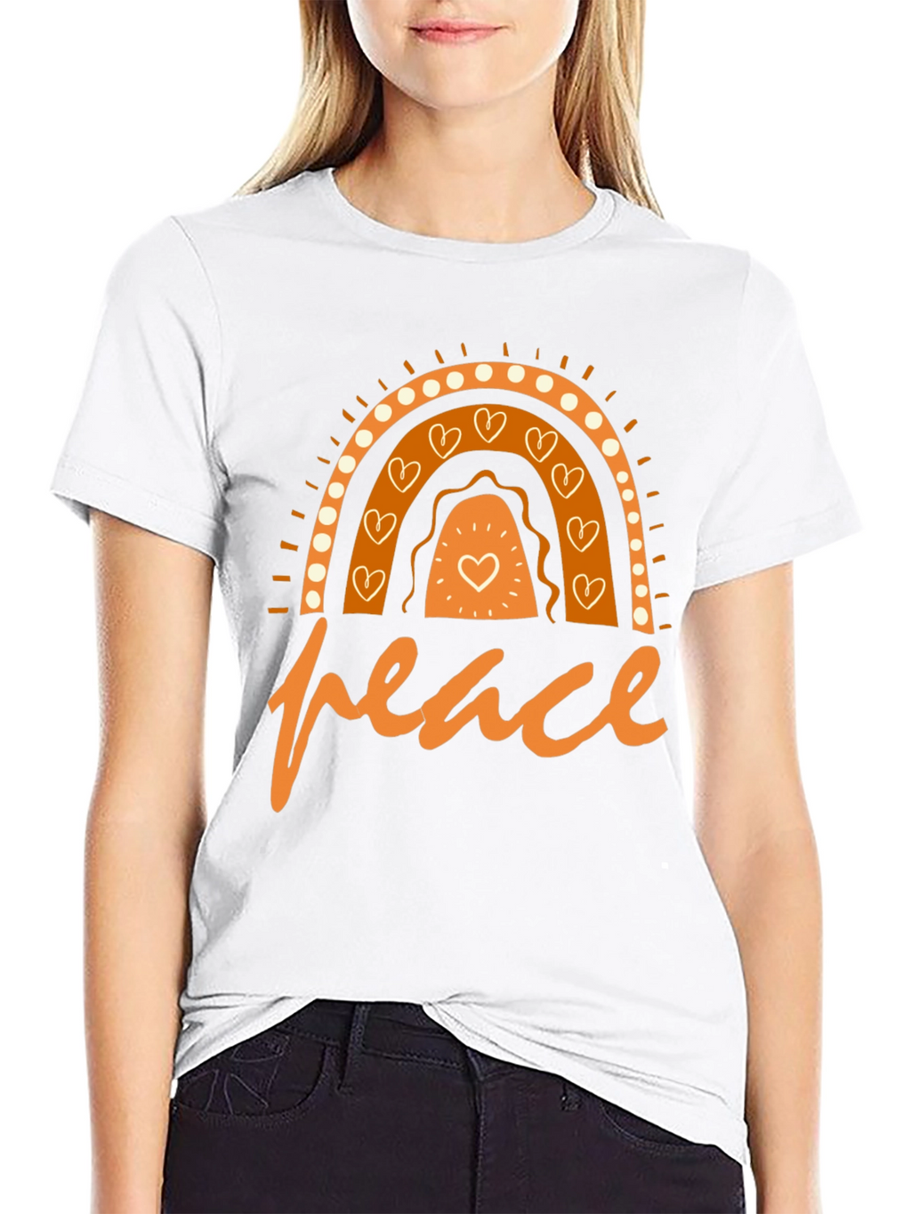 Peace Rainbow Graphic T-Shirt