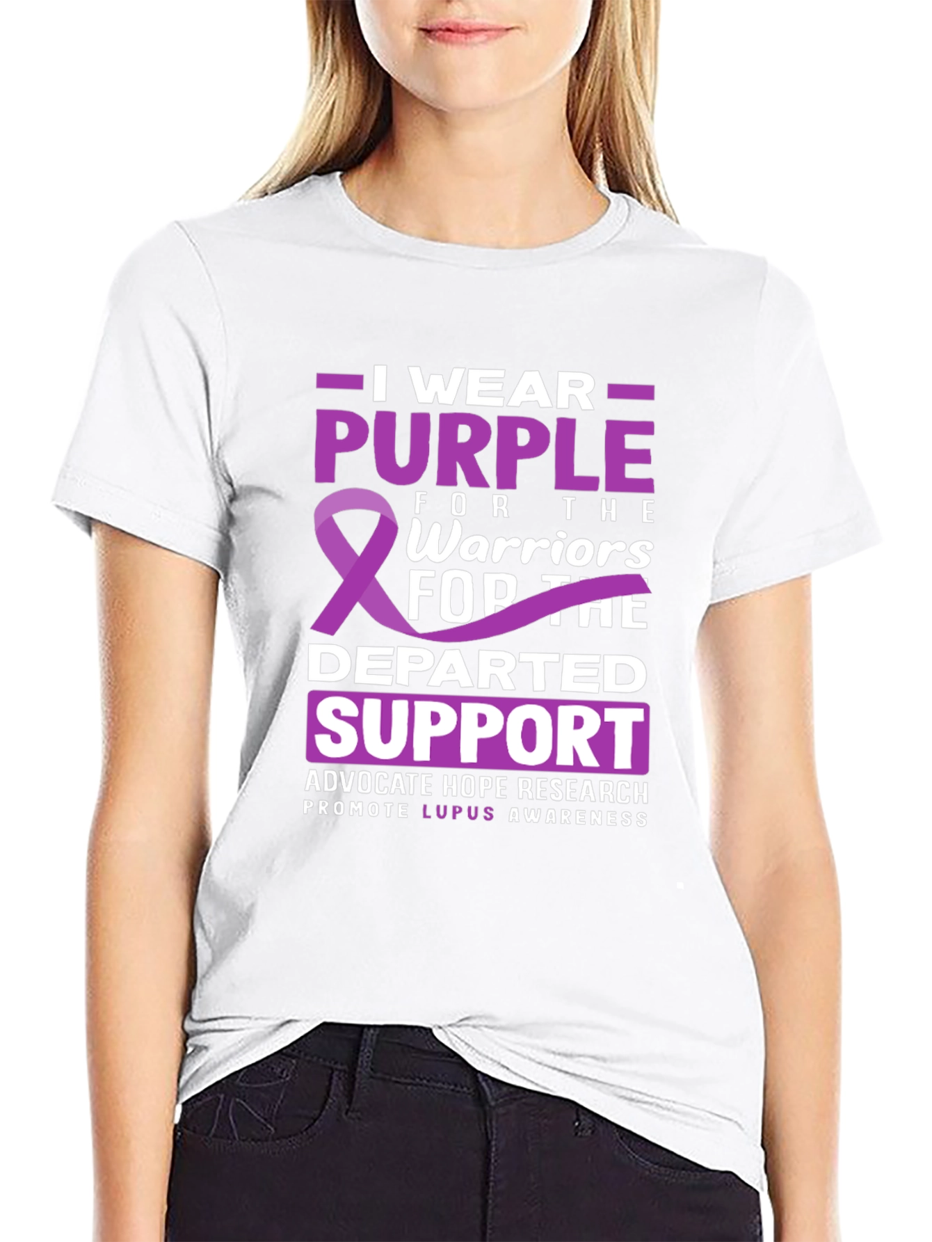 Purple Lupus Awareness Graphic Tee