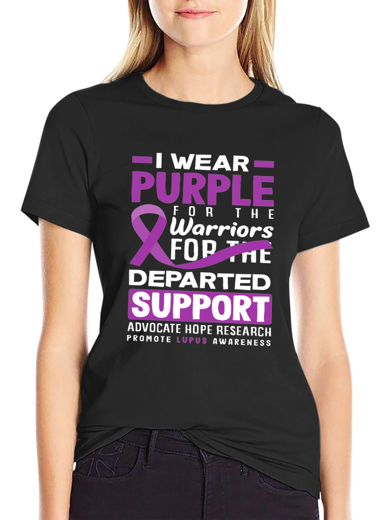 Purple Lupus Awareness Graphic Tee