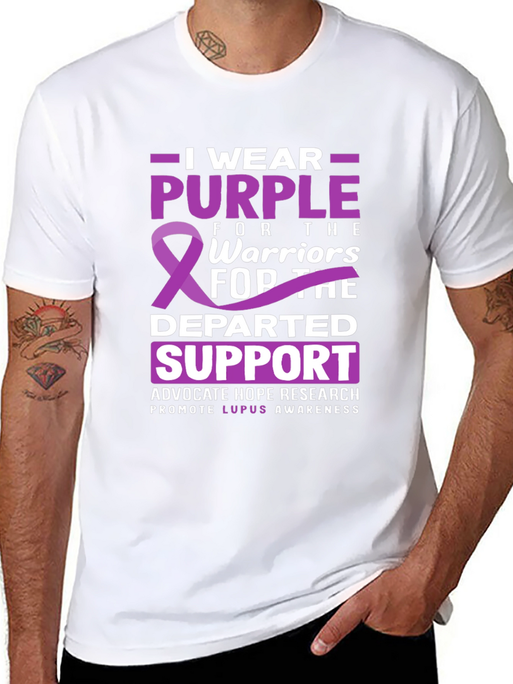 Purple Lupus Awareness Graphic Tee