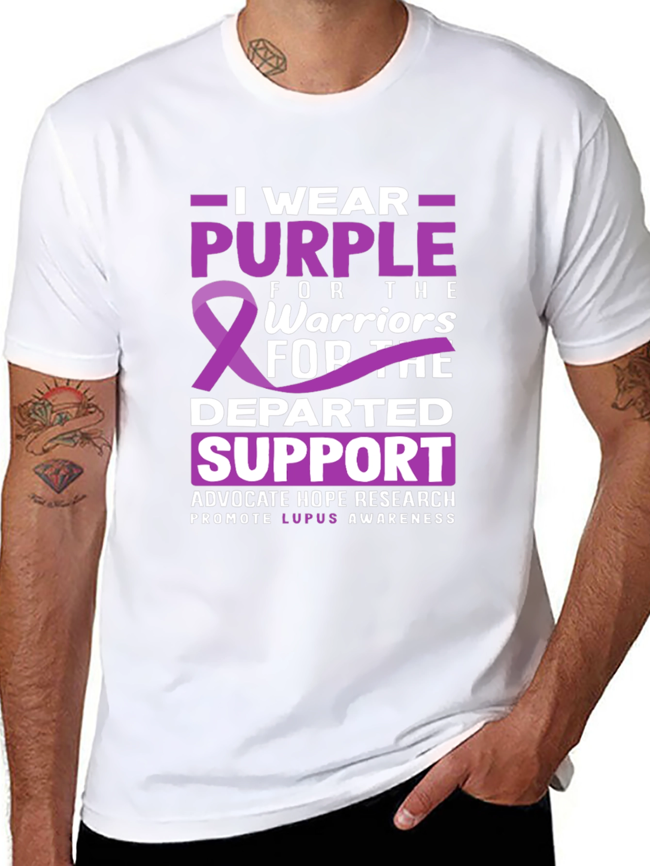 Purple Lupus Awareness Graphic Tee