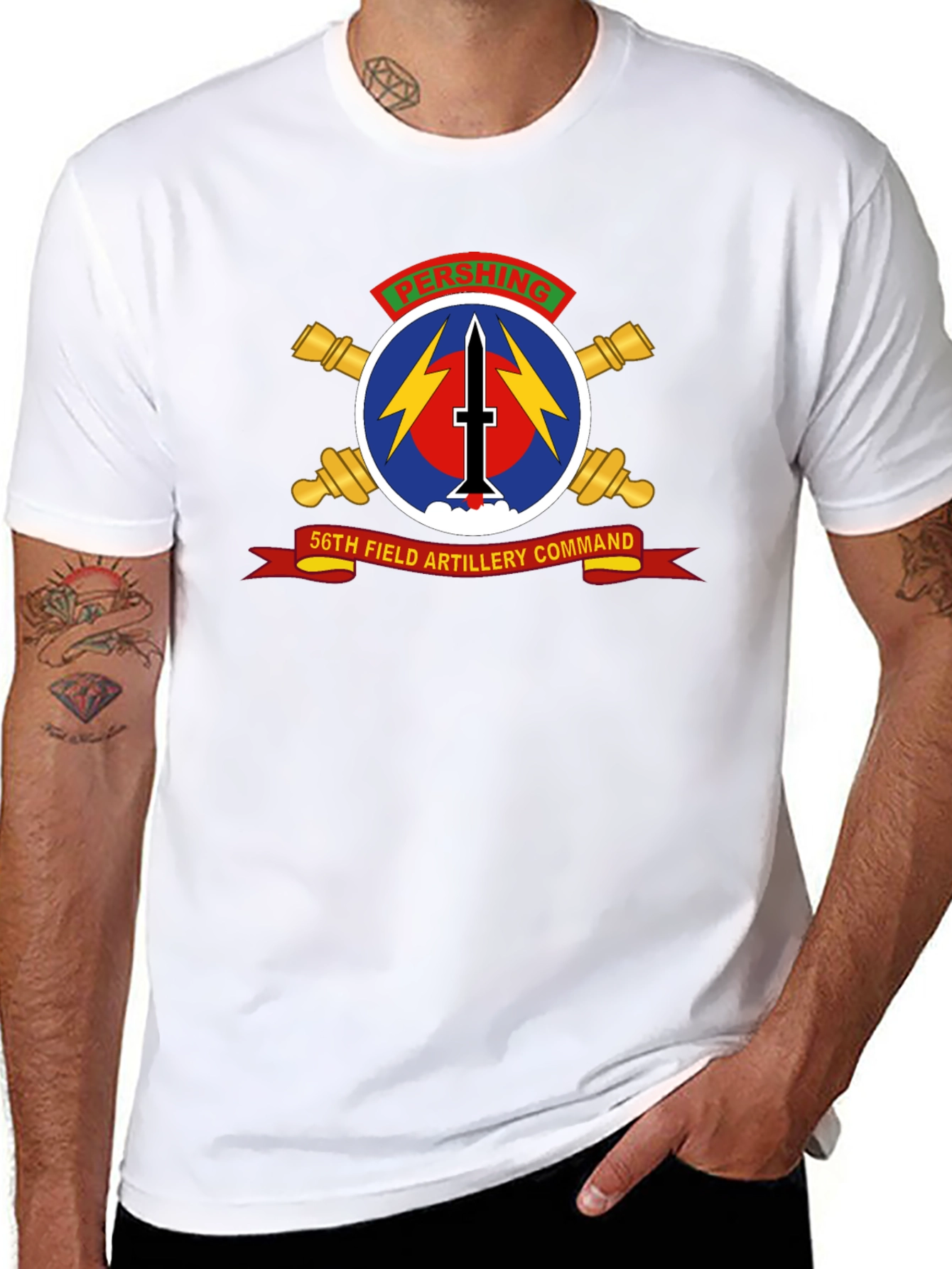 56th Field Artillery Command Black T-Shirt