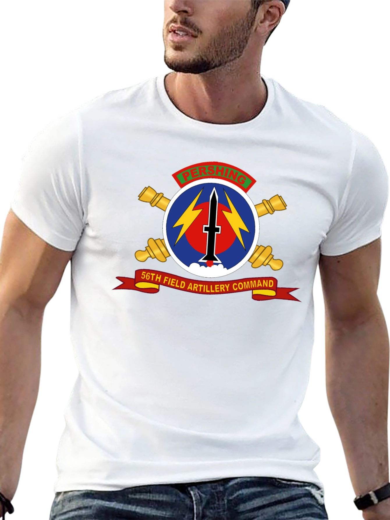 56th Field Artillery Command Black T-Shirt
