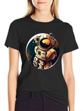 Astronaut in Space Graphic T-Shirt