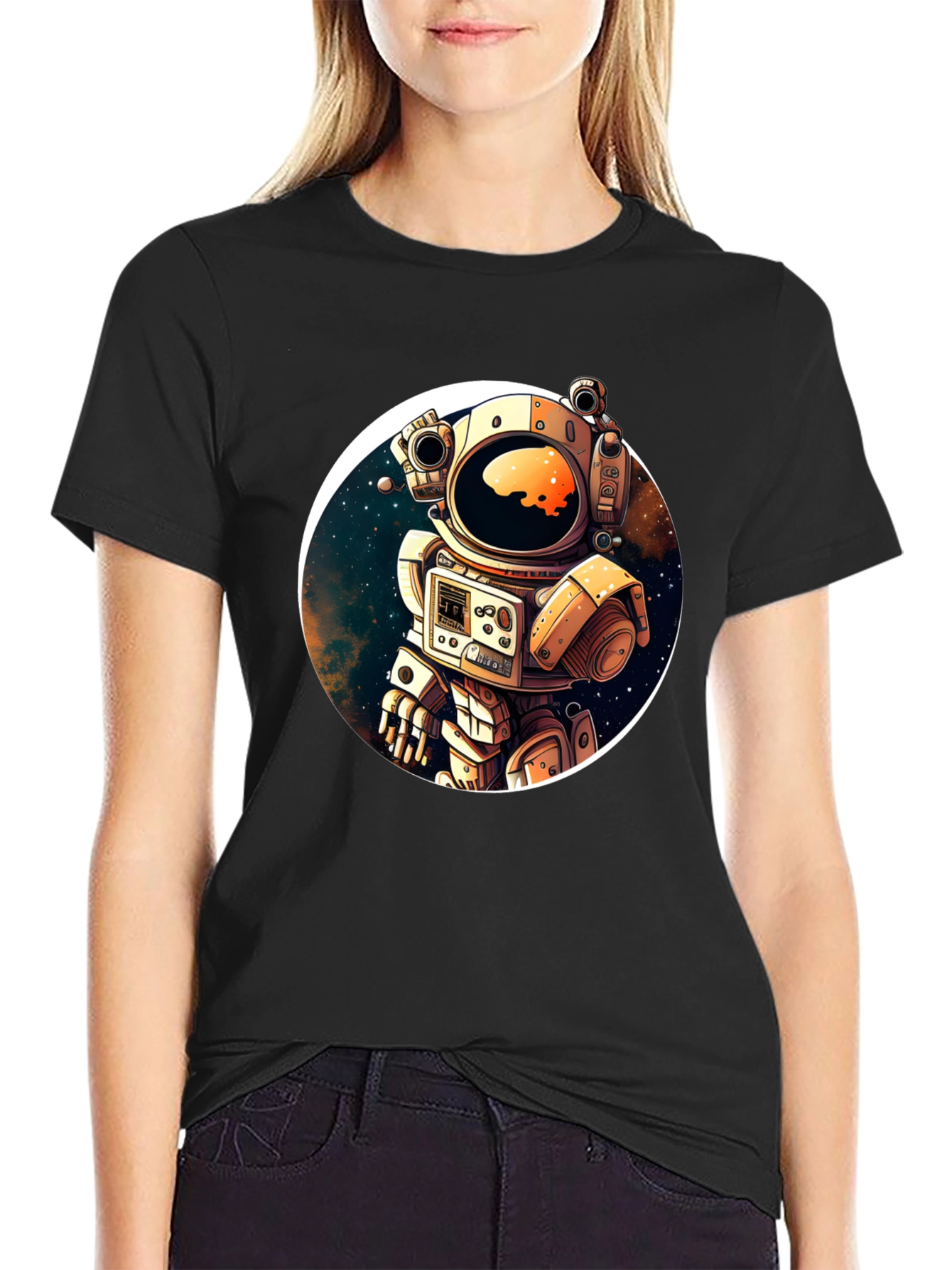 Astronaut in Space Graphic T-Shirt