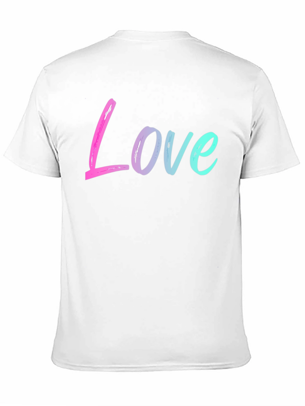 Love Gradient Graphic Black T-Shirt