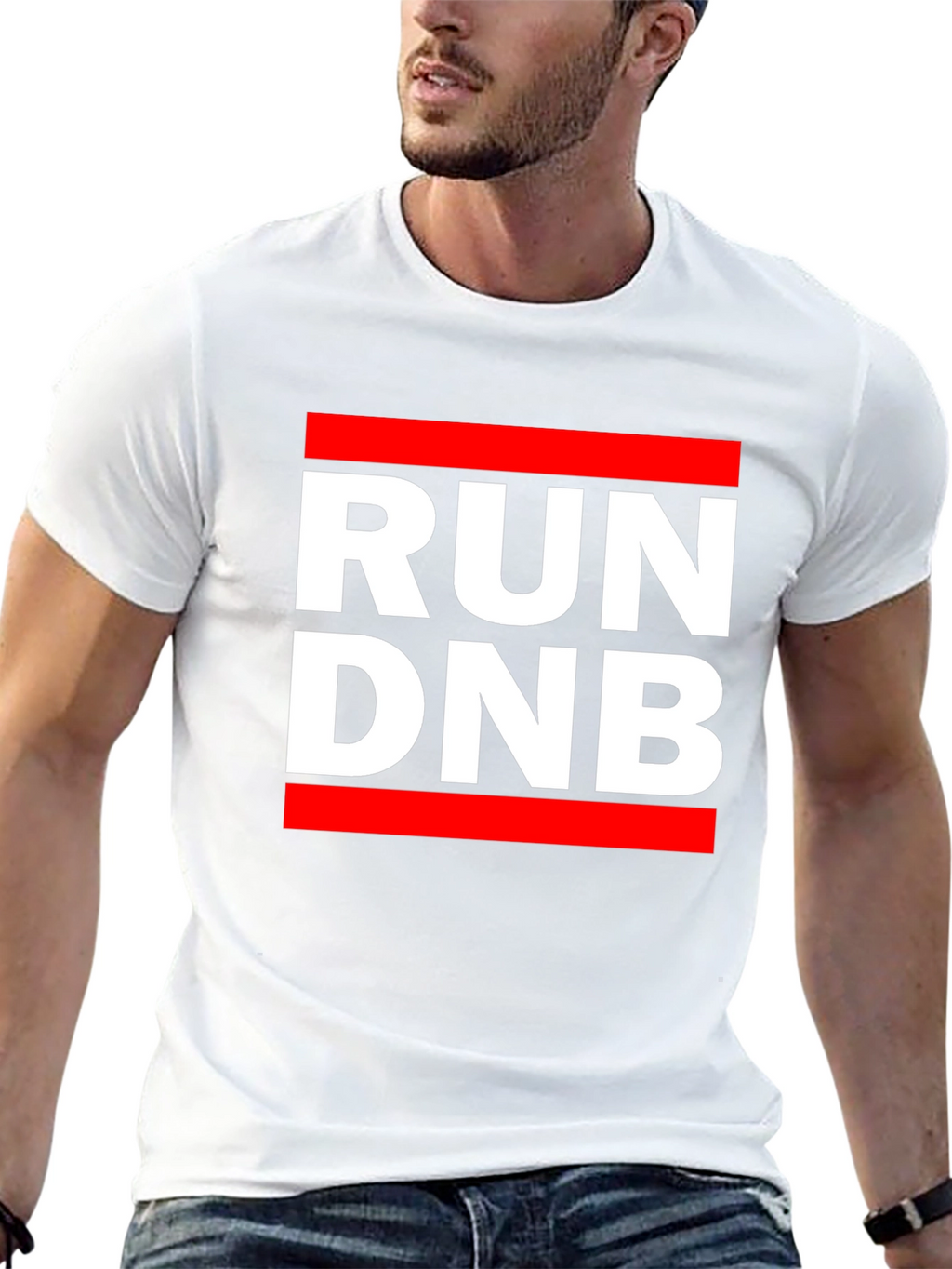 RUN DNB Black Graphic Tee