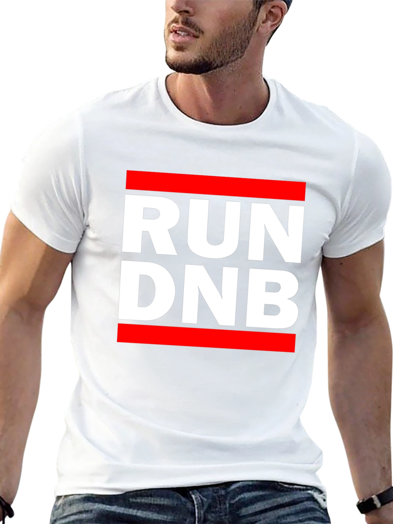 RUN DNB Black Graphic Tee