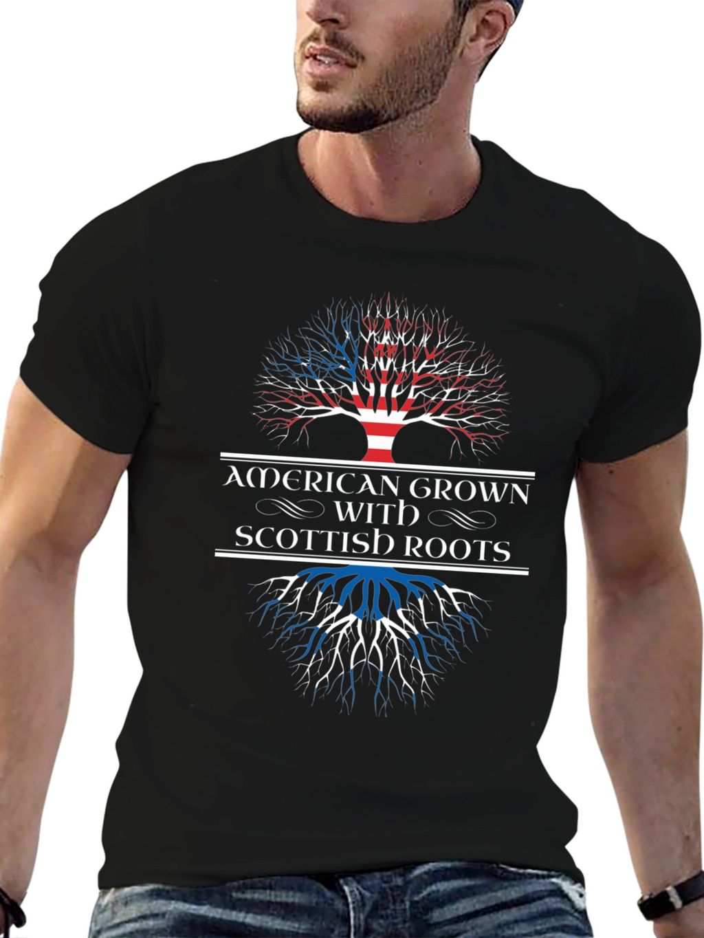 American Grown with Scottish Roots T-Shirt