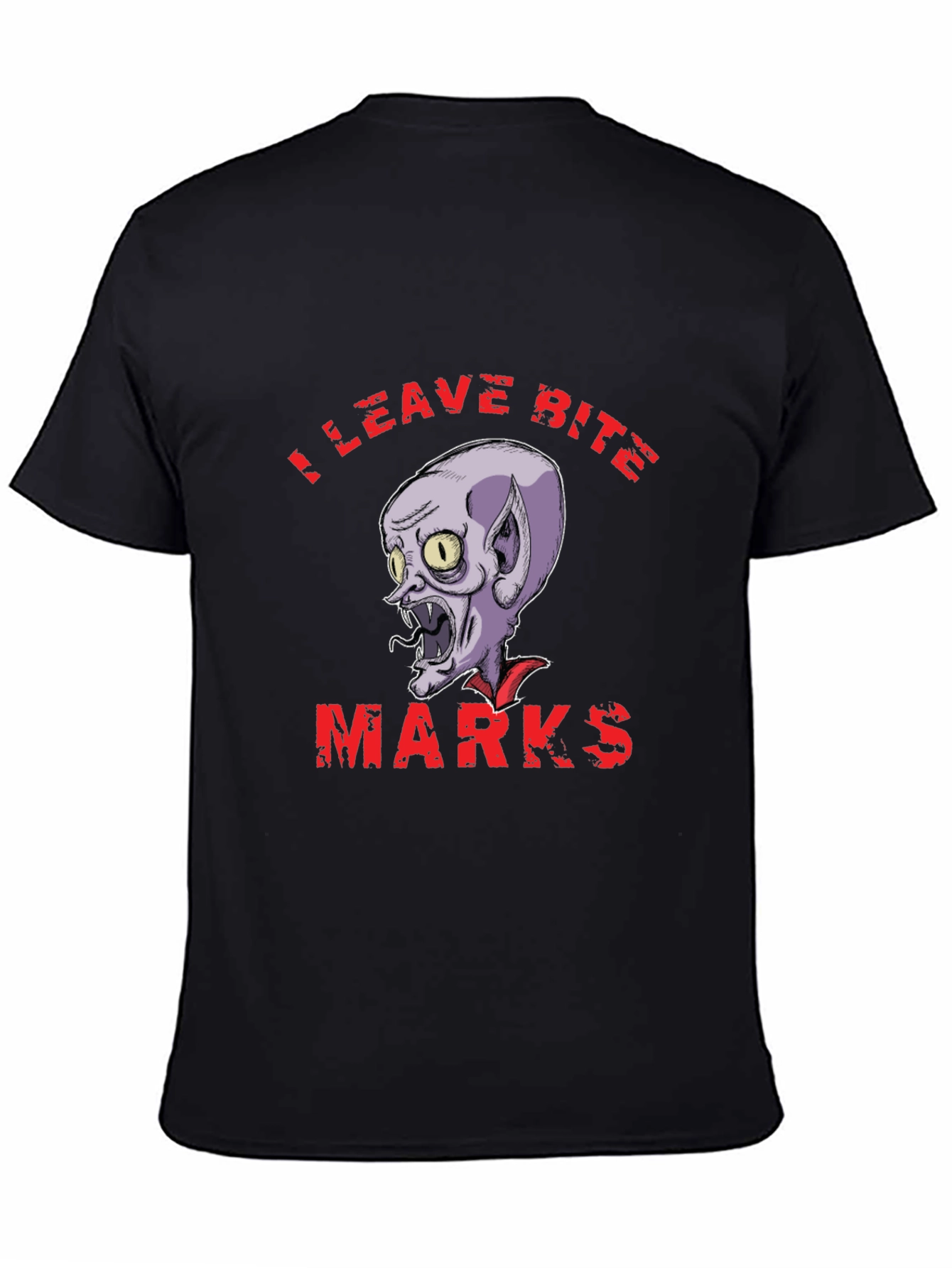 I Leave Bite Marks T-Shirt Vampire Graphic Novelty Tee