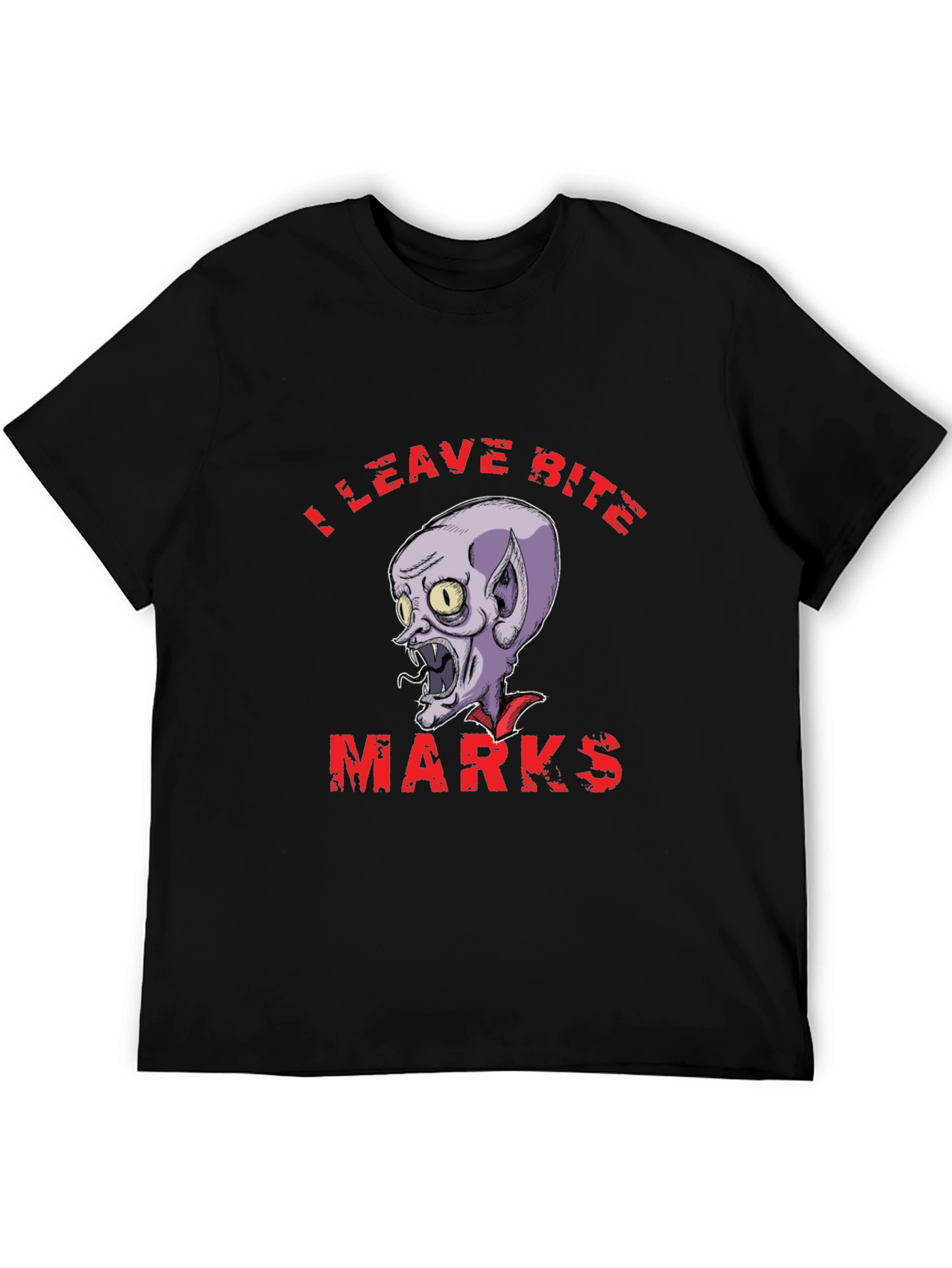 I Leave Bite Marks T-Shirt Vampire Graphic Novelty Tee