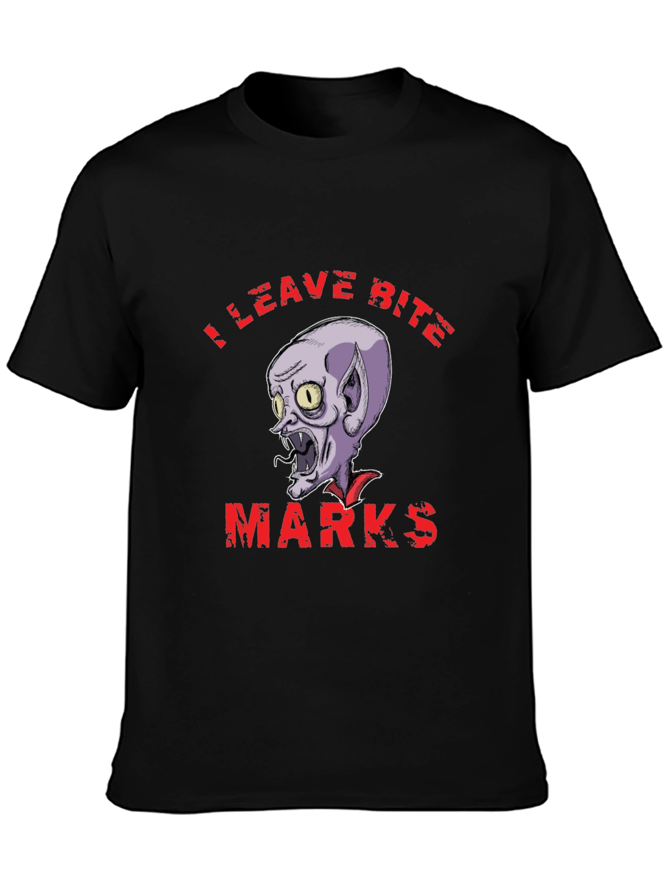 I Leave Bite Marks T-Shirt Vampire Graphic Novelty Tee