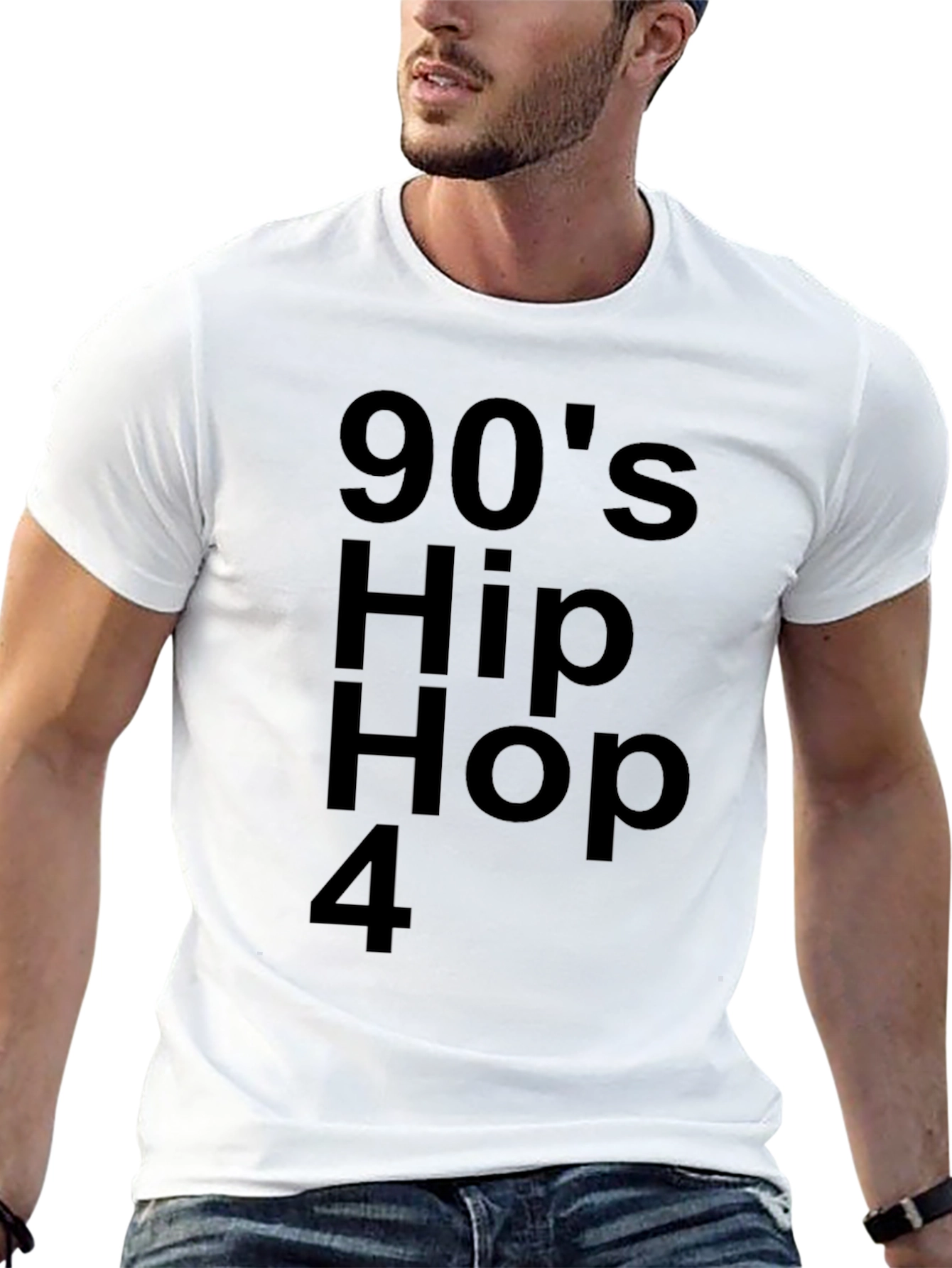 90s Hip Hop T-Shirt - Black