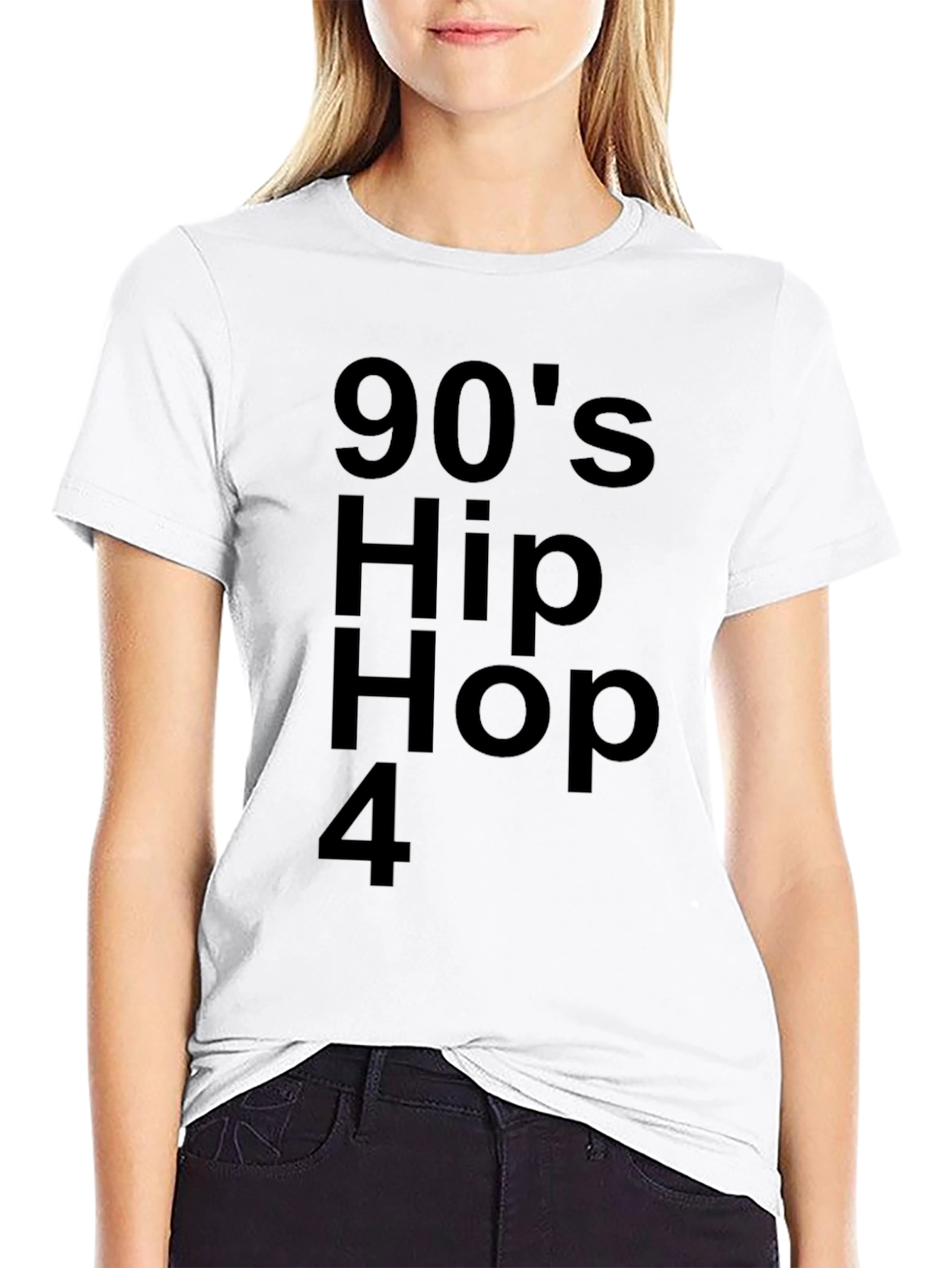 90s Hip Hop T-Shirt - Black