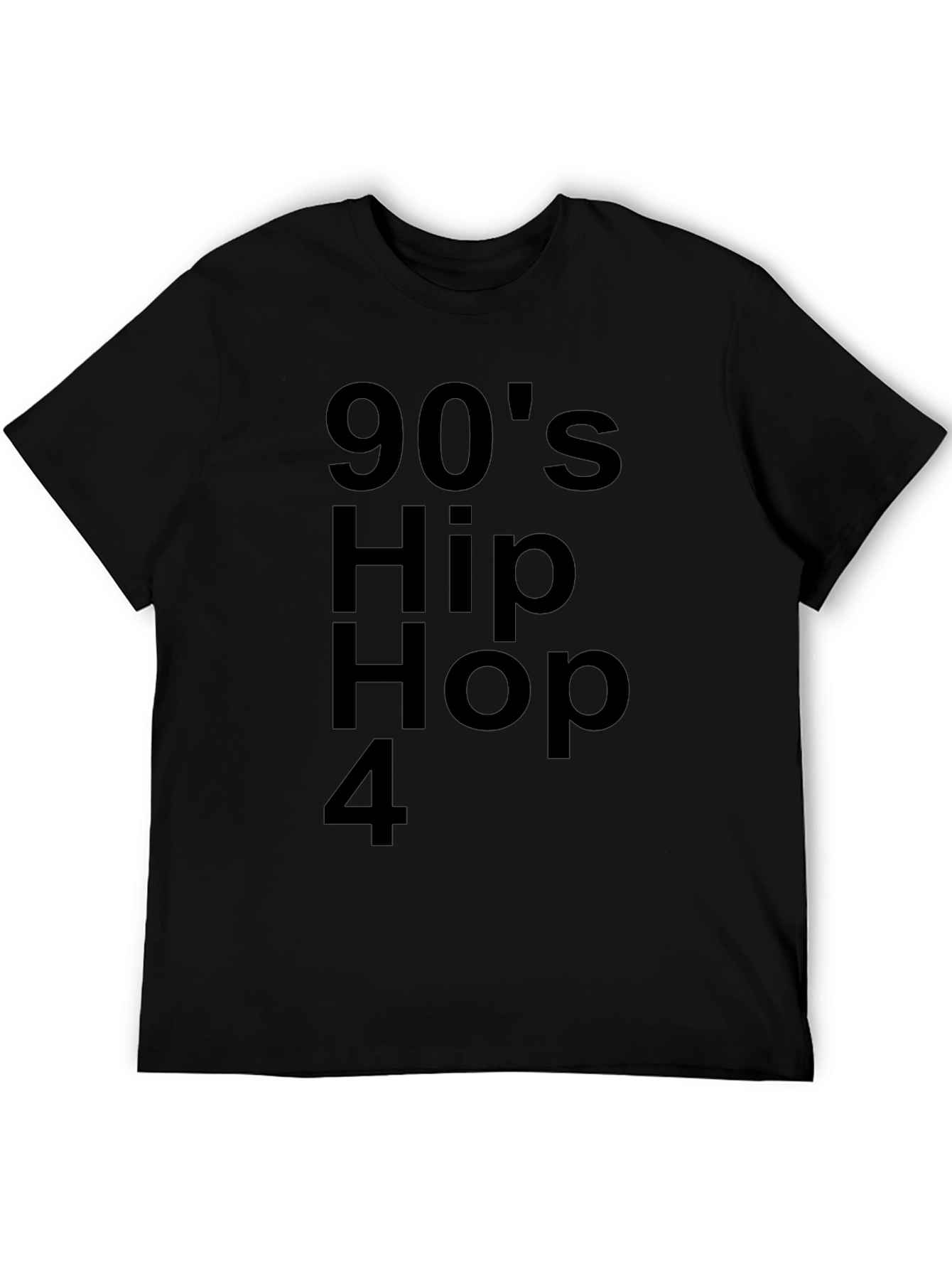 90s Hip Hop T-Shirt - Black