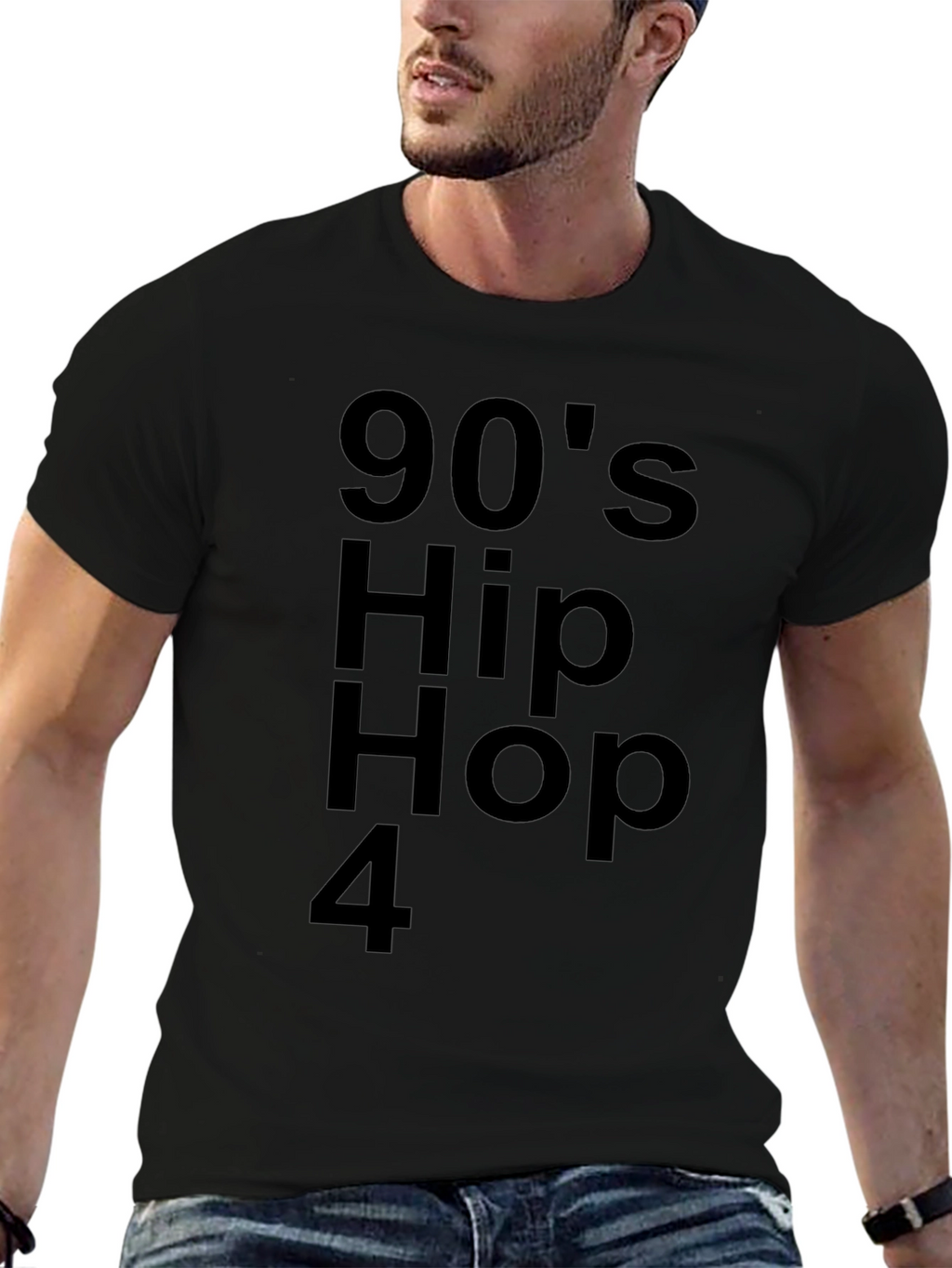90s Hip Hop T-Shirt - Black