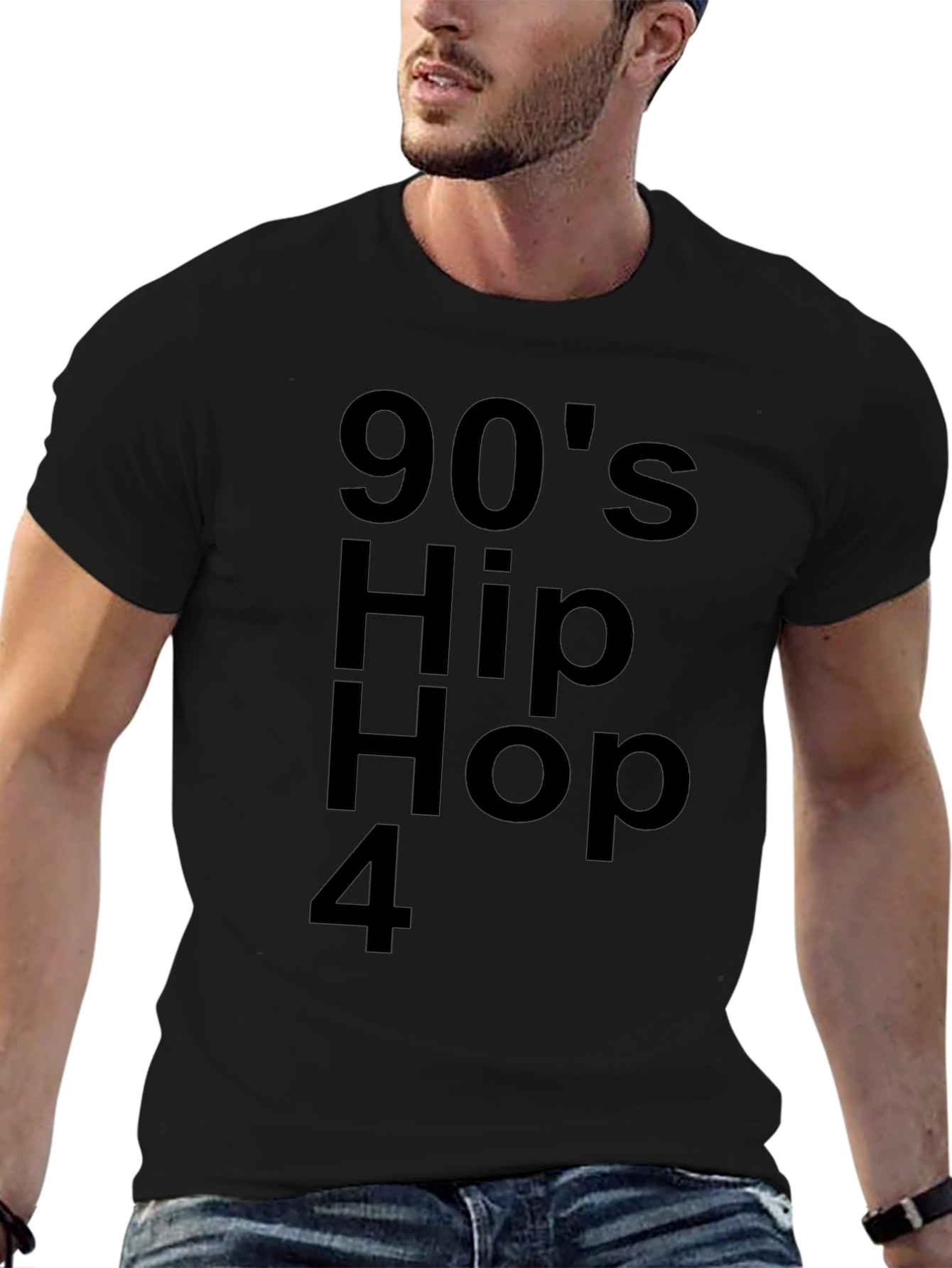 90s Hip Hop T-Shirt - Black