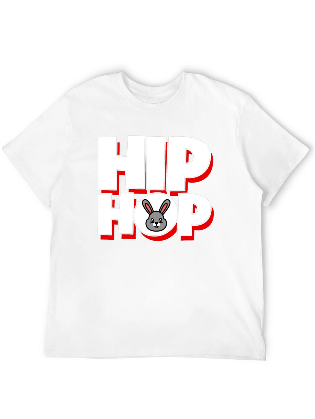 Hip Hop Bunny Graphic T-Shirt