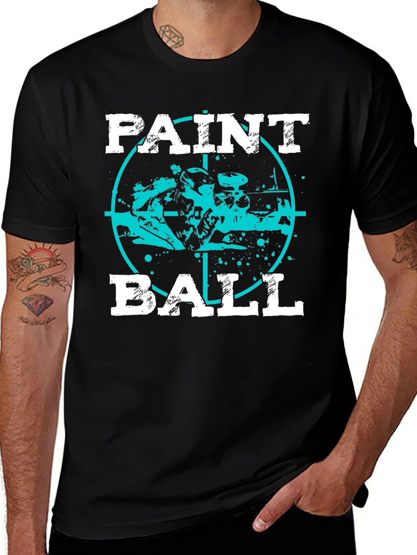Paintball Target Graphic T-Shirt
