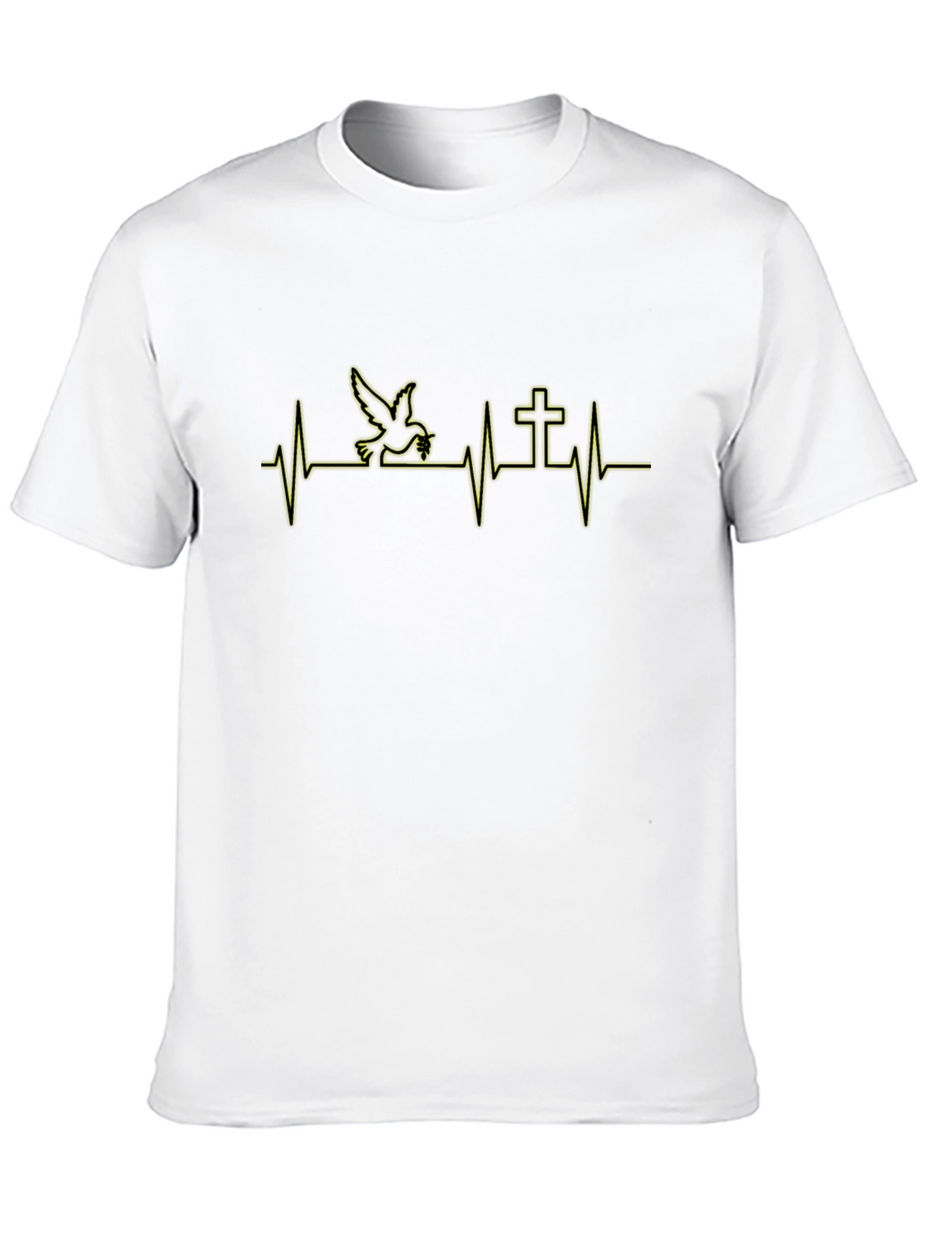 Dove and Cross Heartbeat T-Shirt
