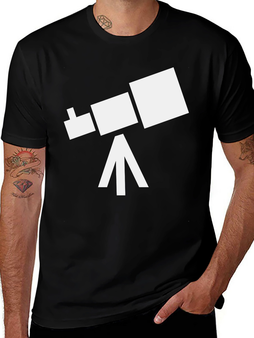 Telescope Graphic Tee - Stargazer Shirt