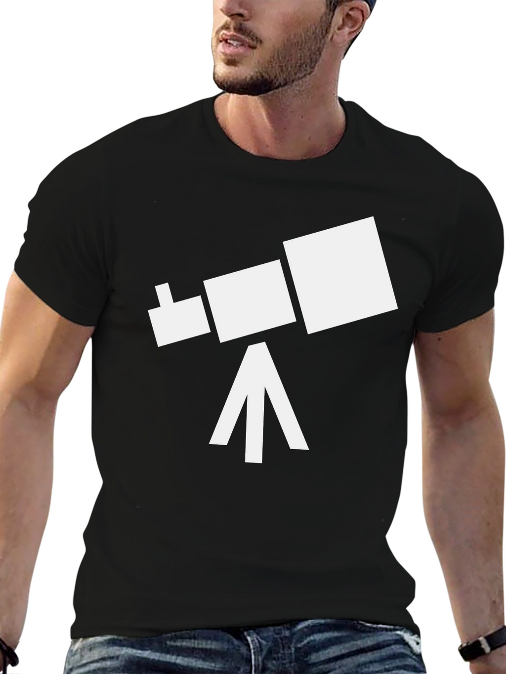 Telescope Graphic Tee - Stargazer Shirt