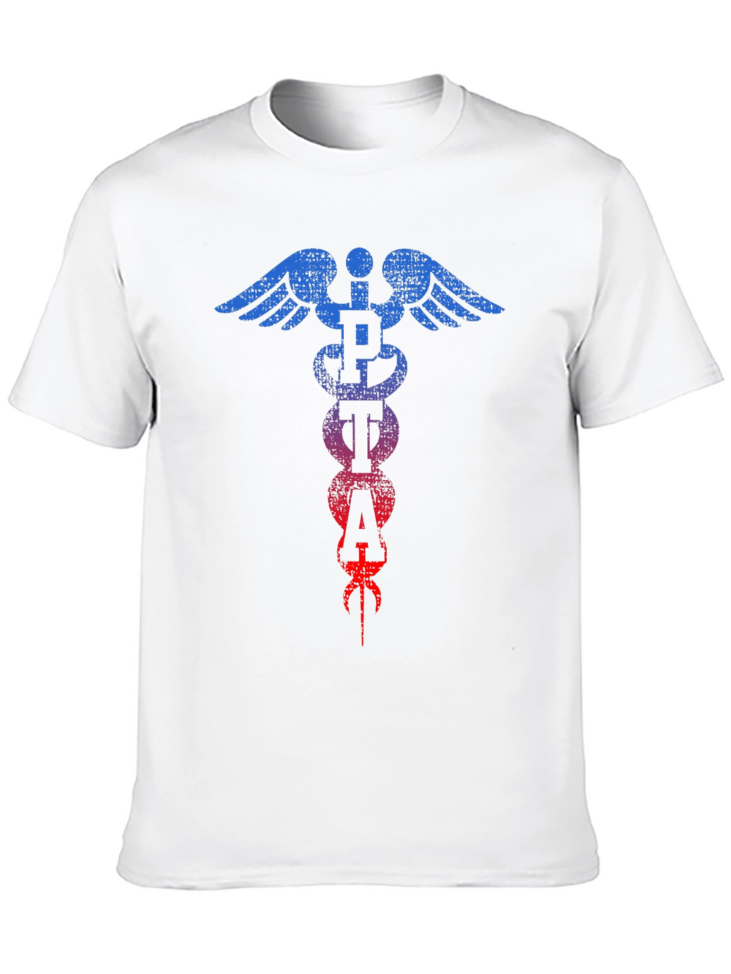 Distressed PETA Caduceus T-Shirt