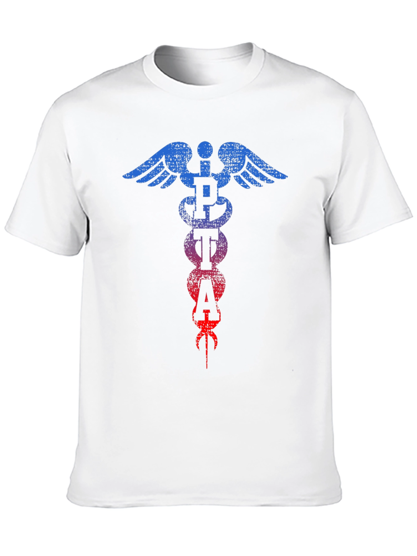 Distressed PETA Caduceus T-Shirt
